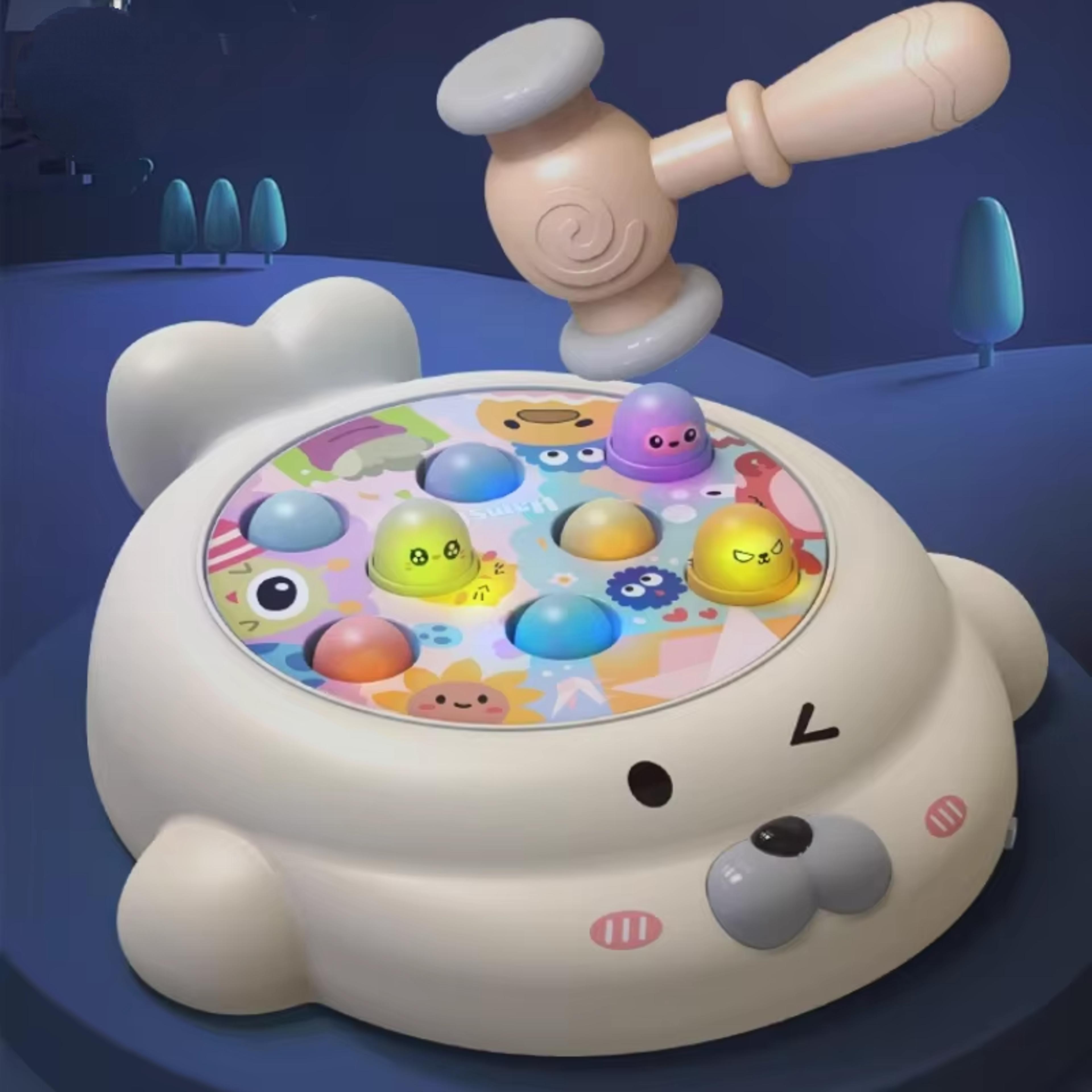 cartoon montessori toy hammering game for toddlers with music and parent child learning