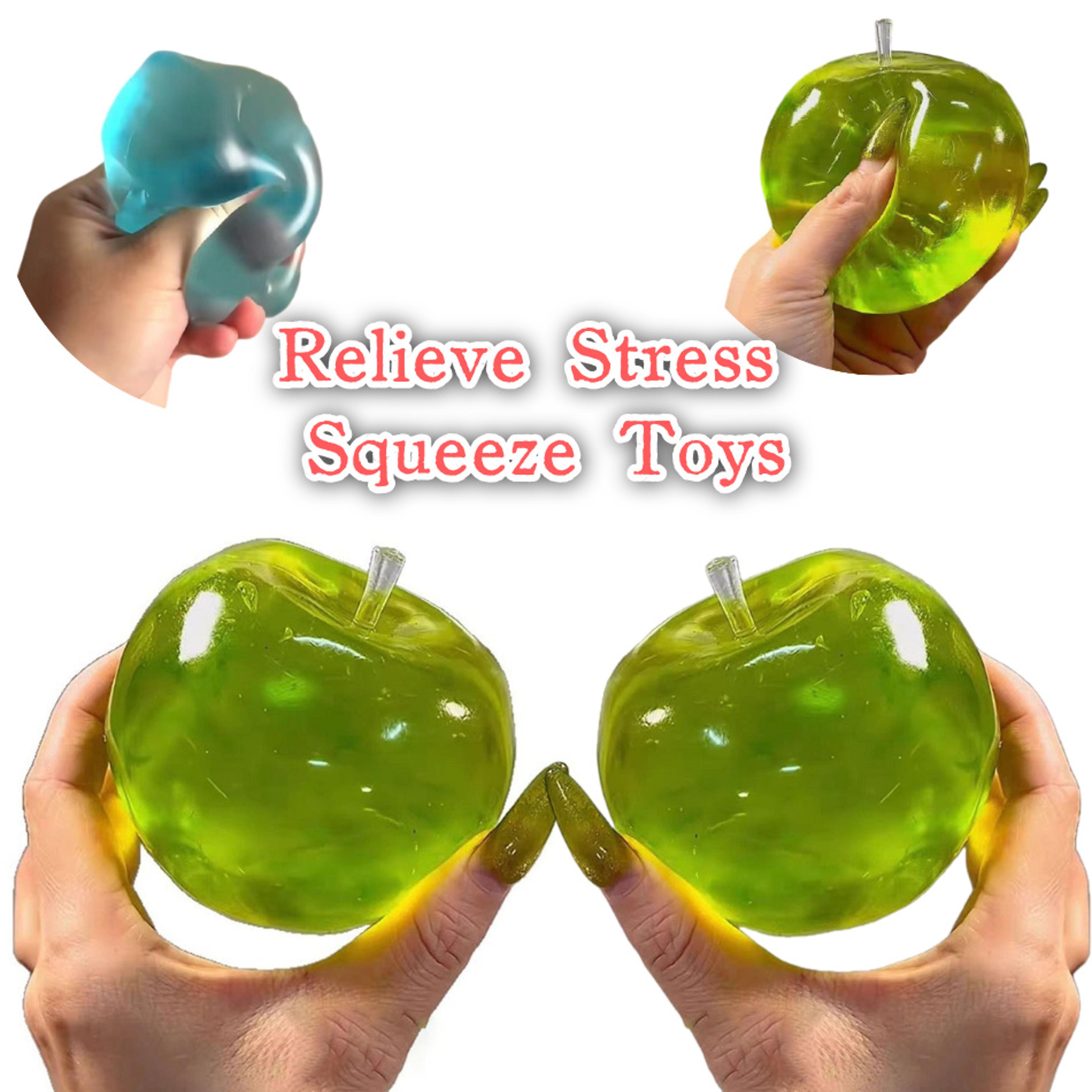 apple bliss squishy stress ball slow rebound fidget toy for kids & adults
