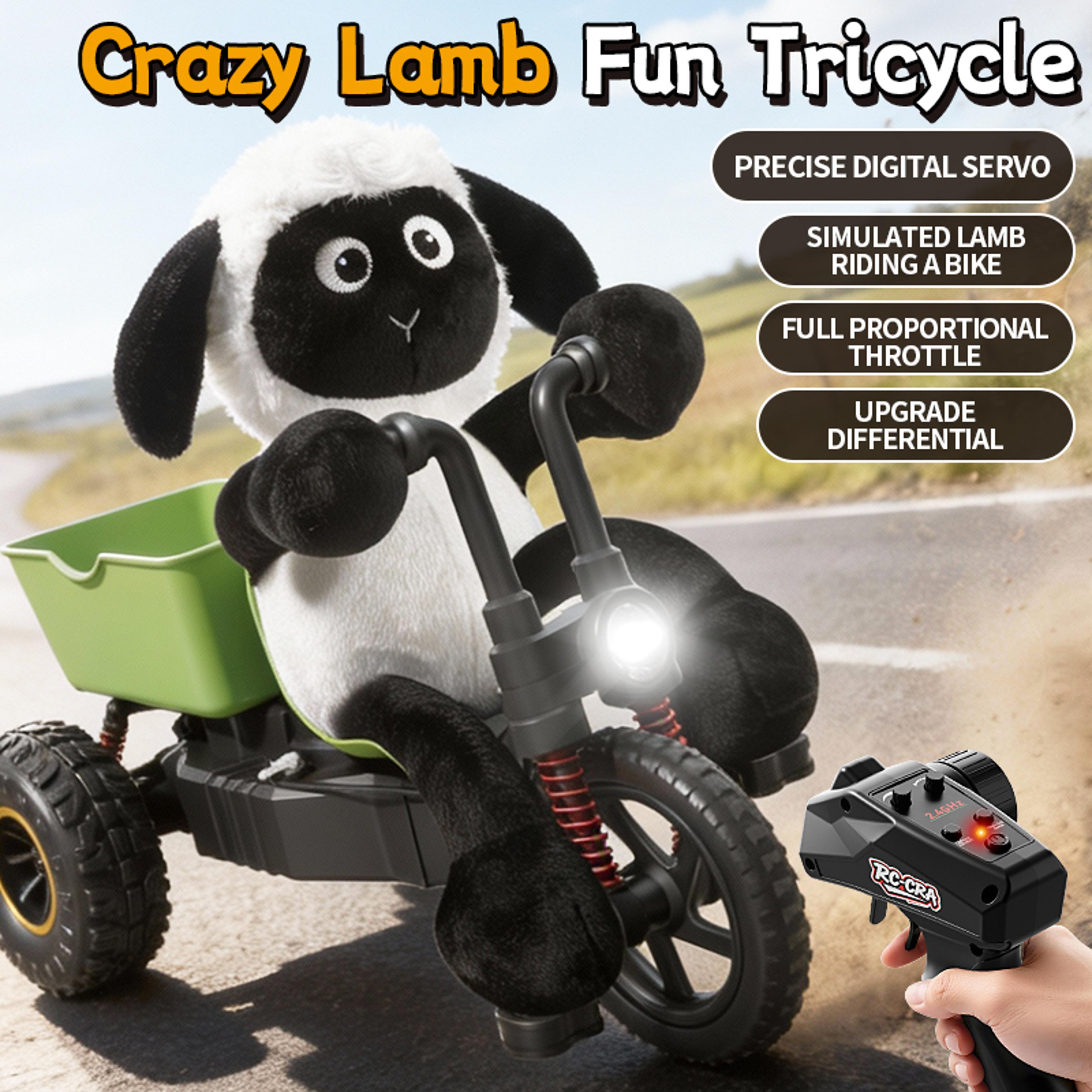 rc drift tricycle stunt car high speed remote control toy with led lights