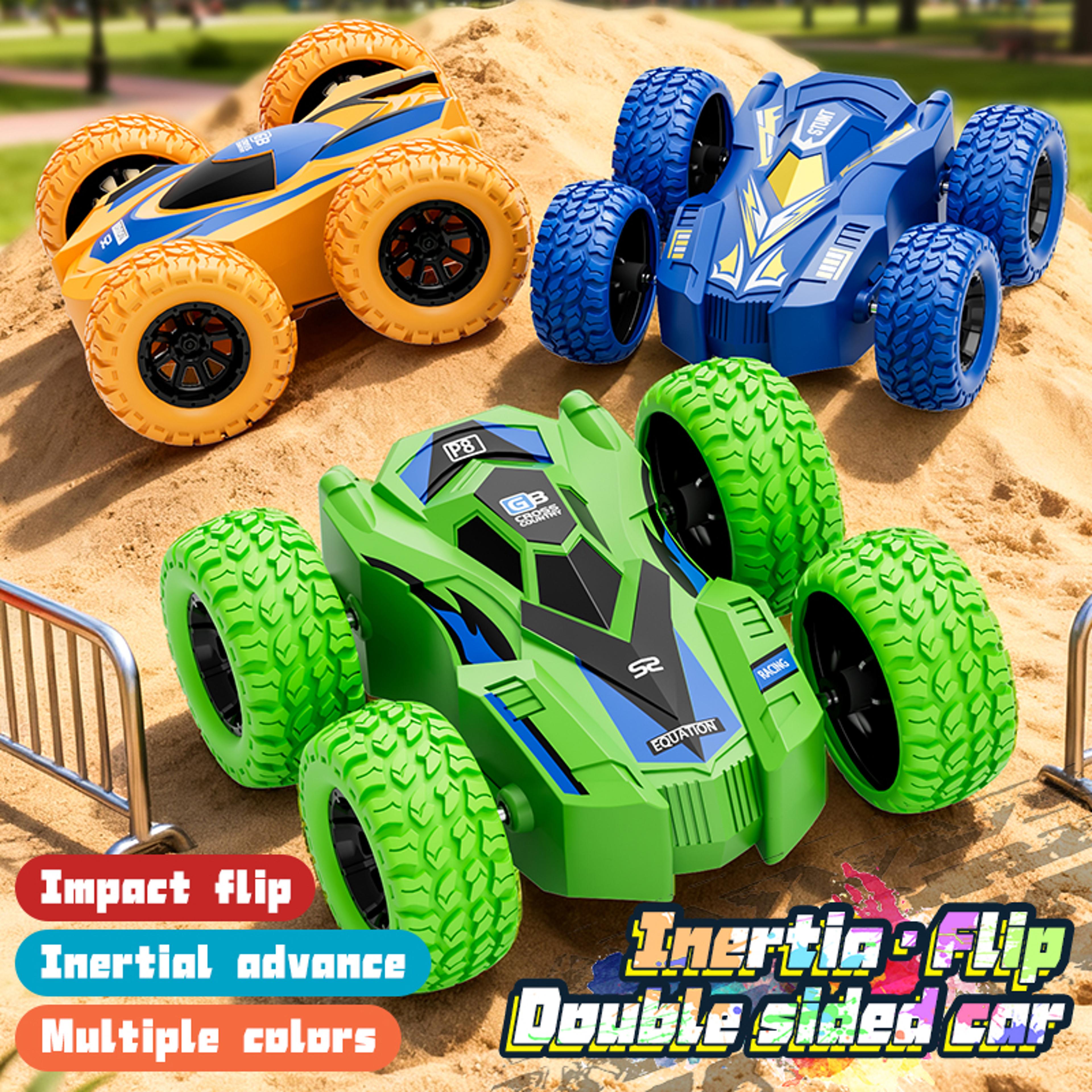 360° rotating stunt car toy friction powered toy car push and go off-road vehicle for kids