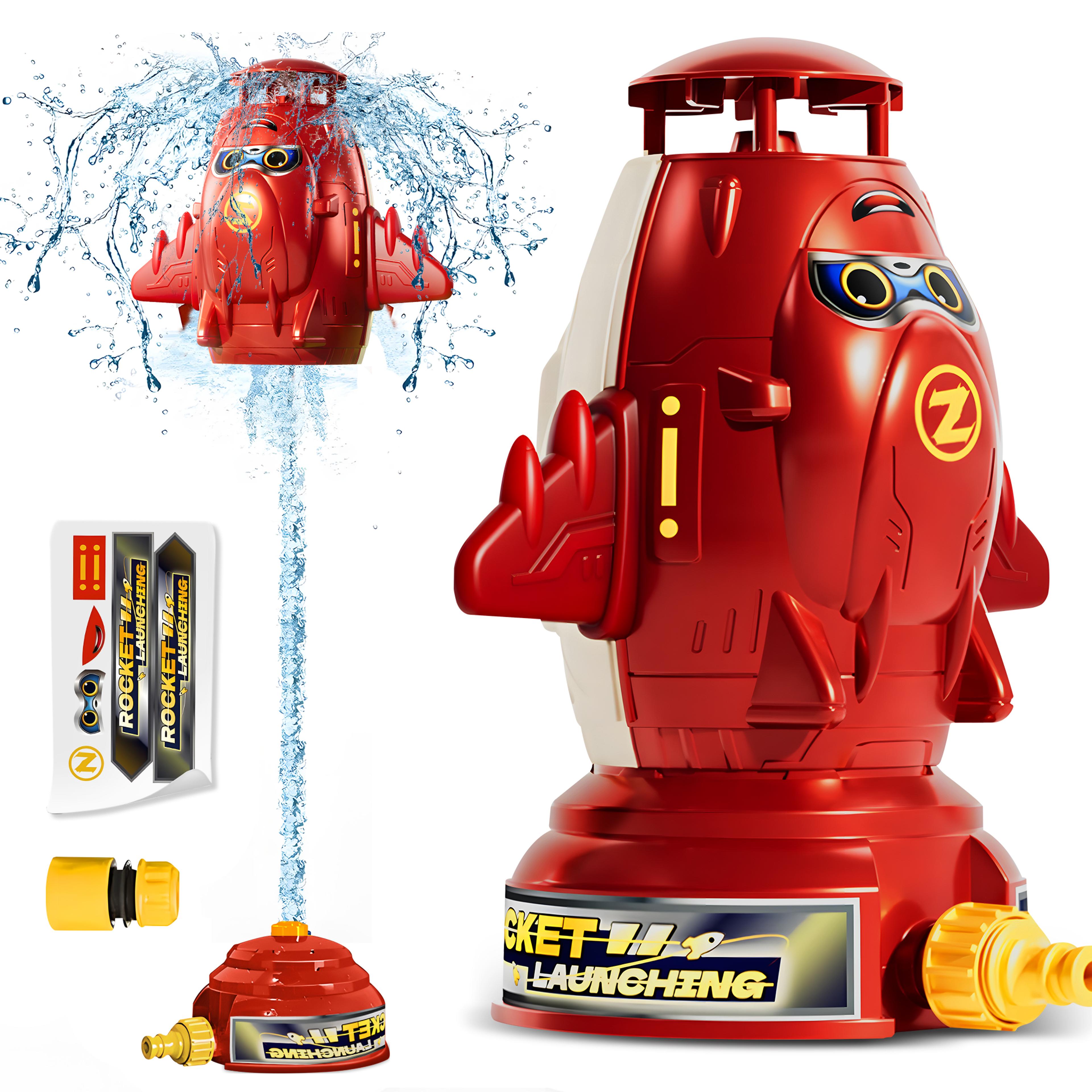 rocket splash kids water sprinkler outdoor water toy for backyard summer fun