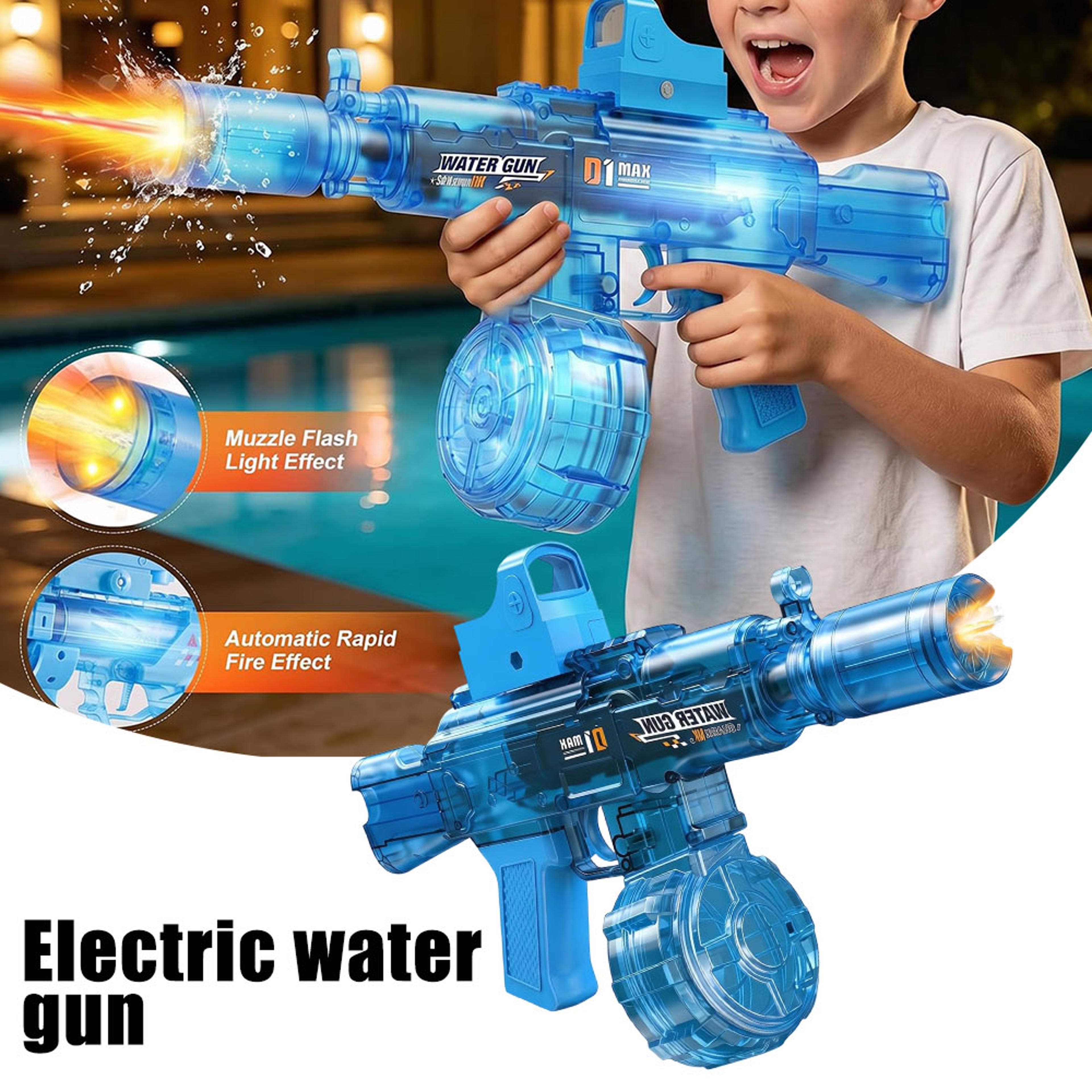 electric water gun mk3 rechargeable automatic water blaster with flame light effects