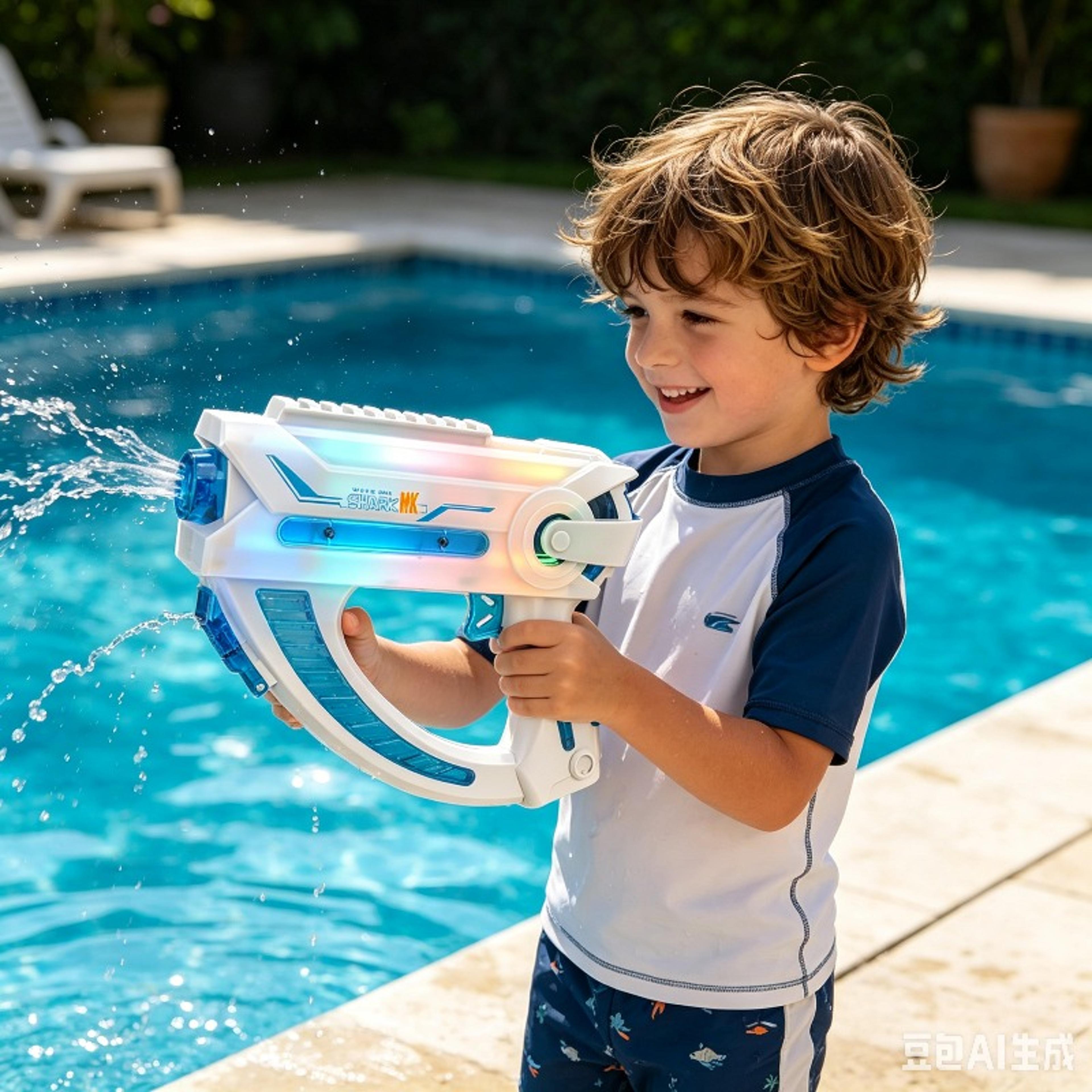 rainbow pineapple electric water gun automatic water blaster for kids summer pool play