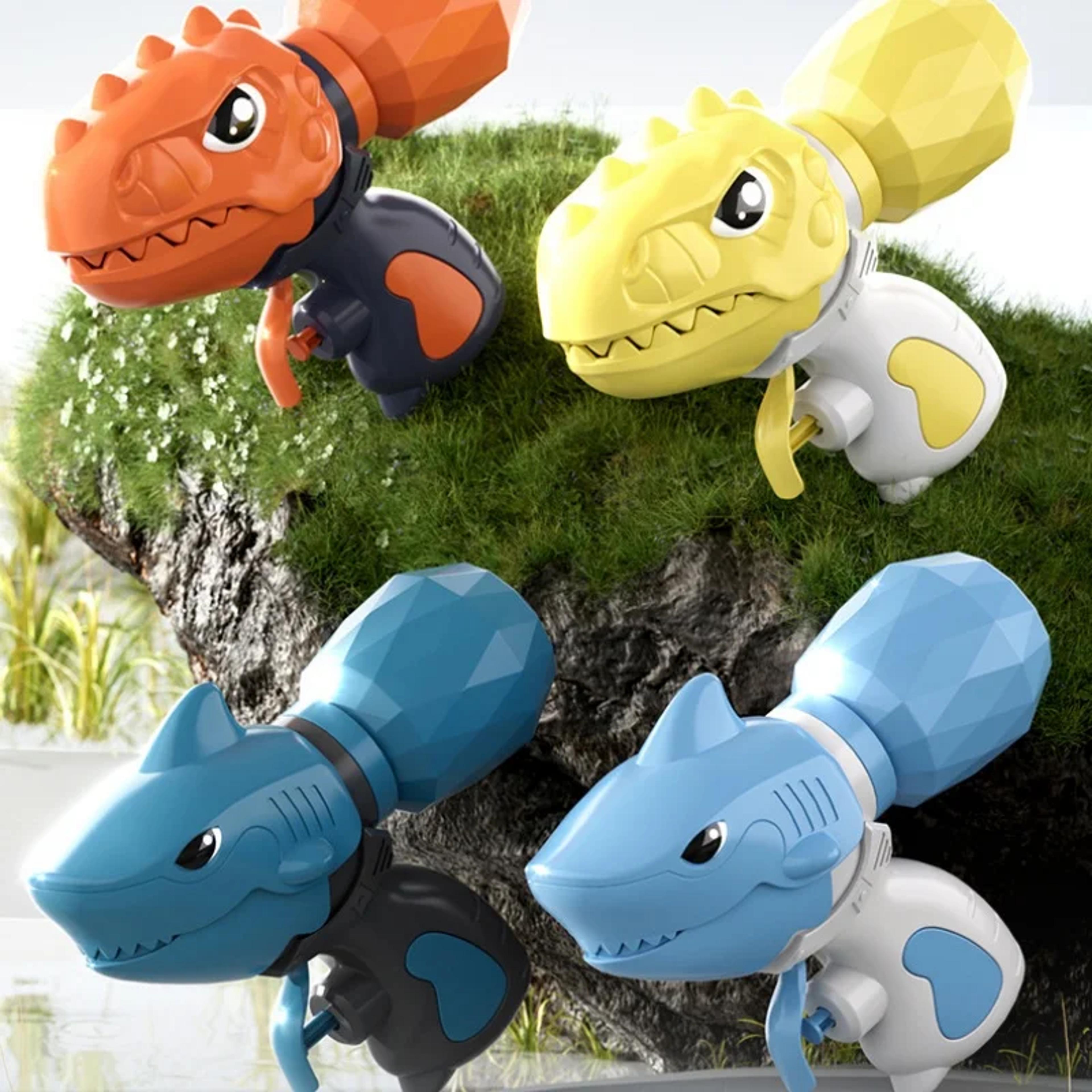 dinosaur & shark mini water gun for kids fun pool & beach summer toy
