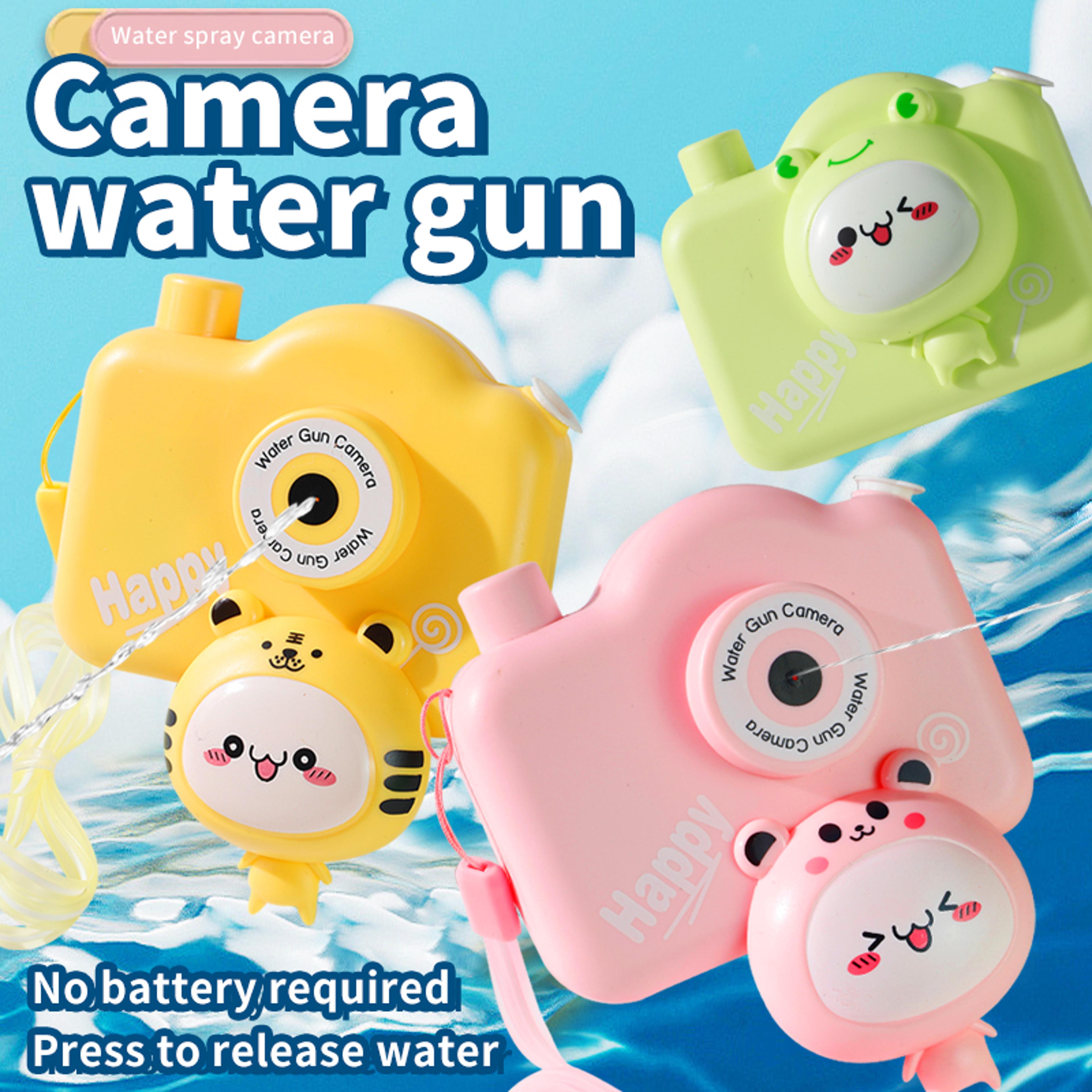 cartoon camera water gun for kids – portable summer water blaster toy for pool & beach fun