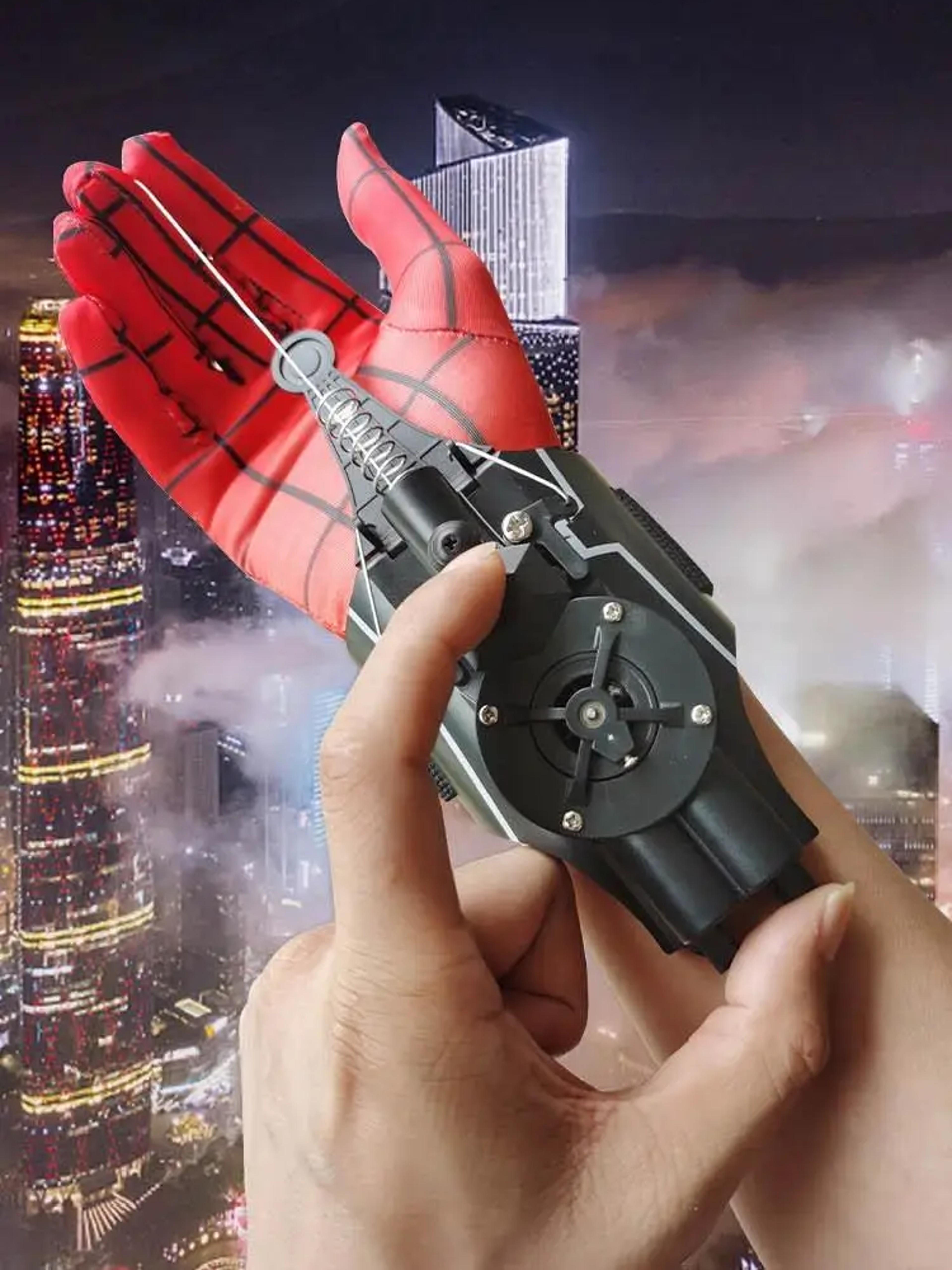 spider-man web shooter toy automatic launcher for cosplay and superhero role play