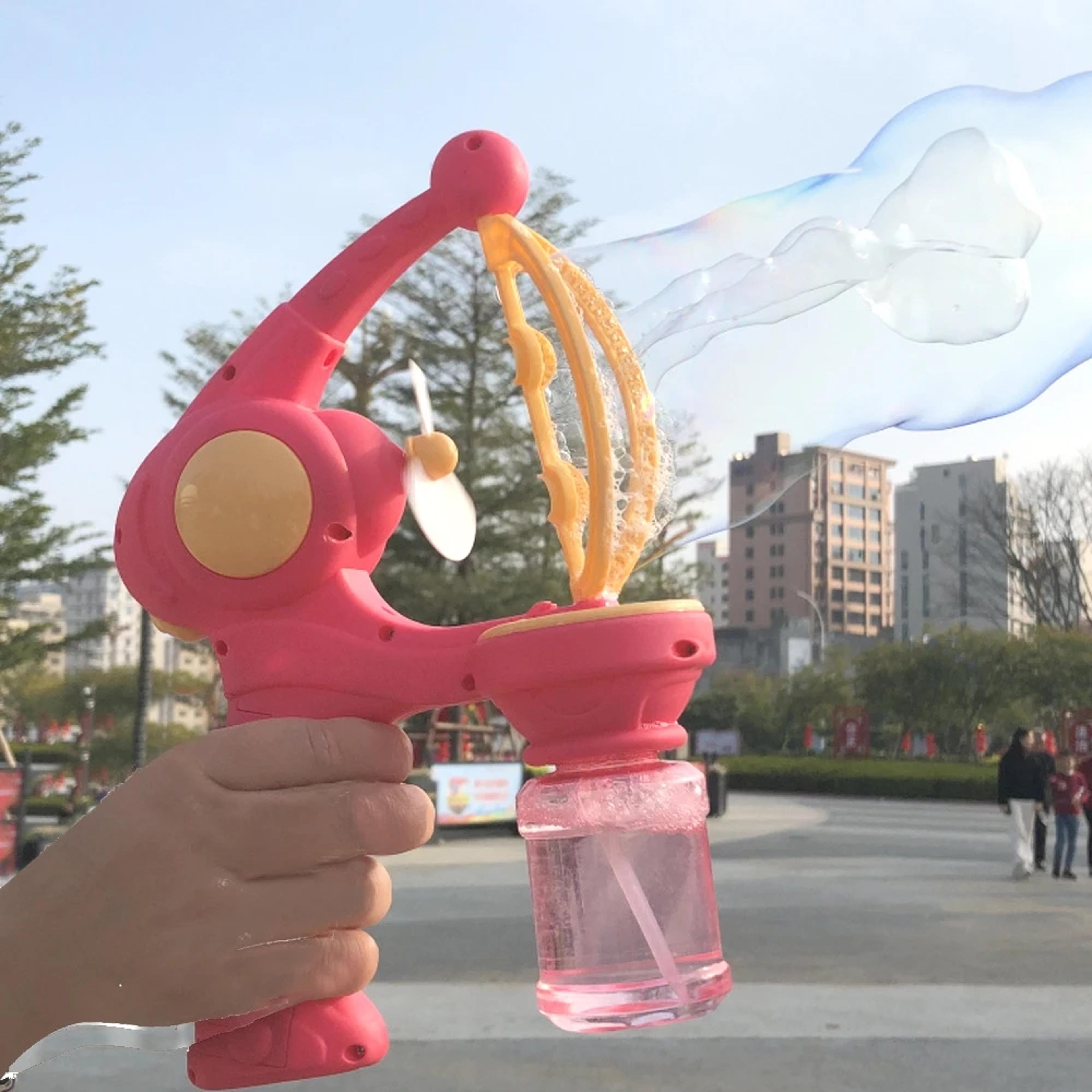 automatic bubble gun bubble blaster for kids outdoor parties and birthday fun