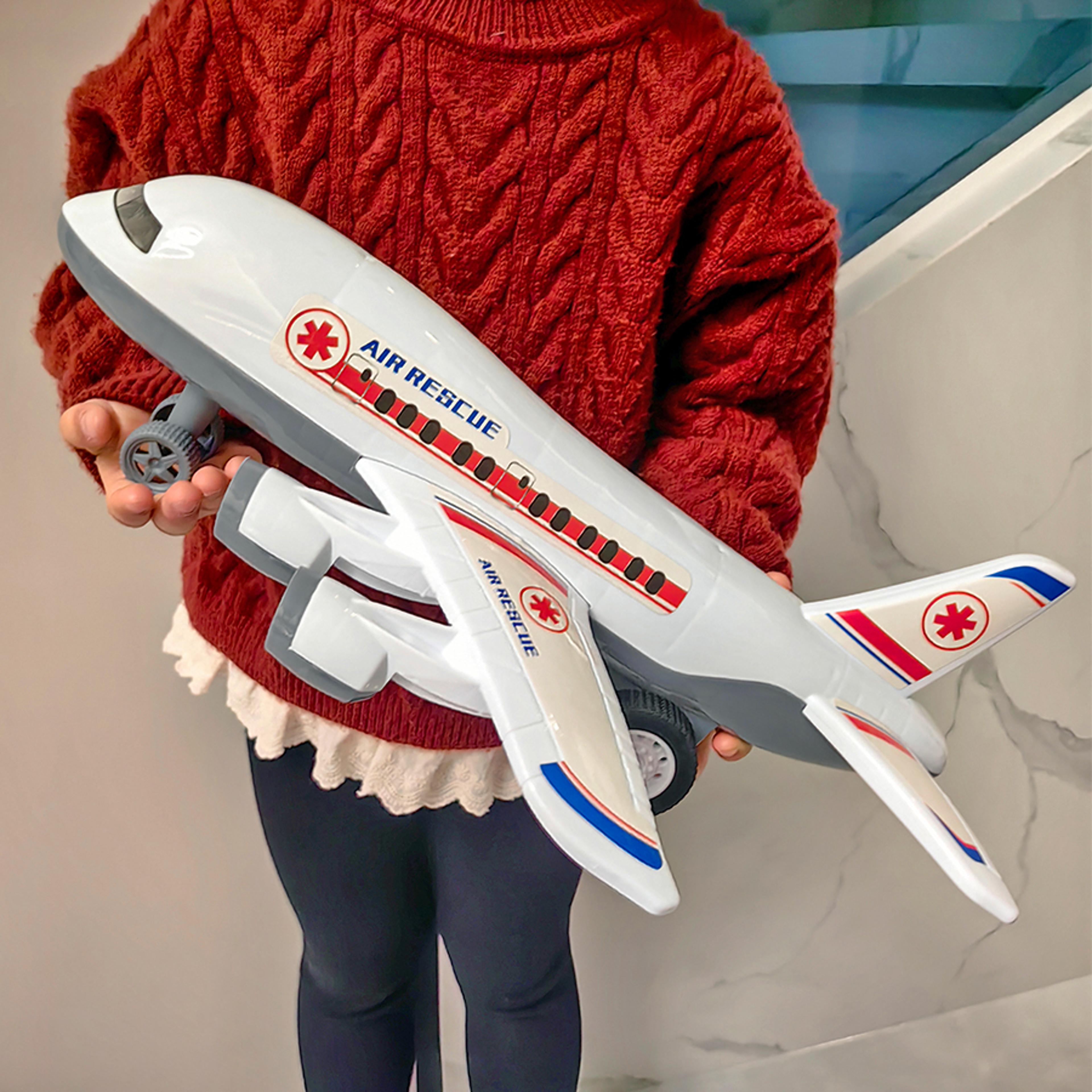 large airbus toy plane inertia powered realistic aircraft model for kids gift