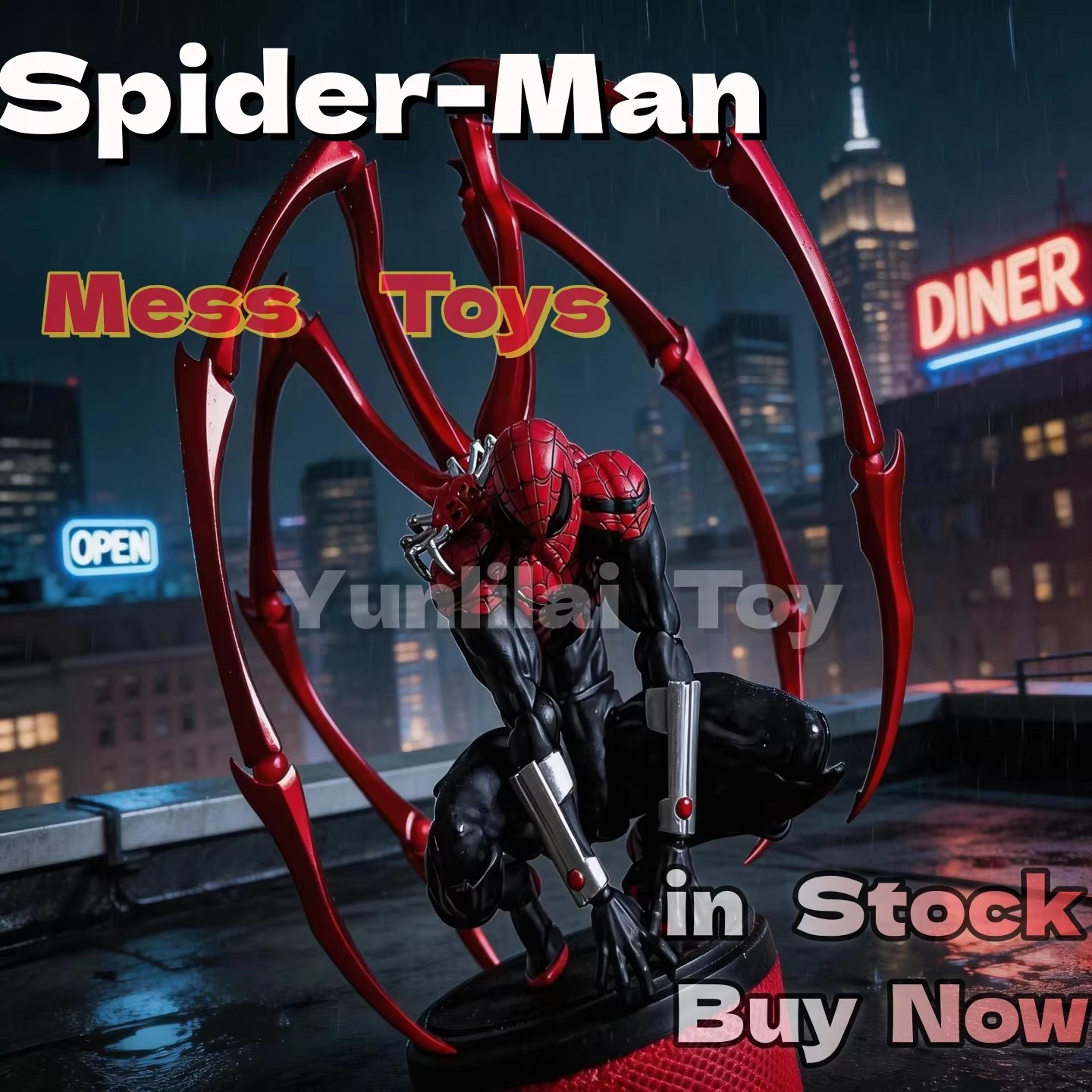 mess toys spider-man action figure superior spider-man marvel collectible display model