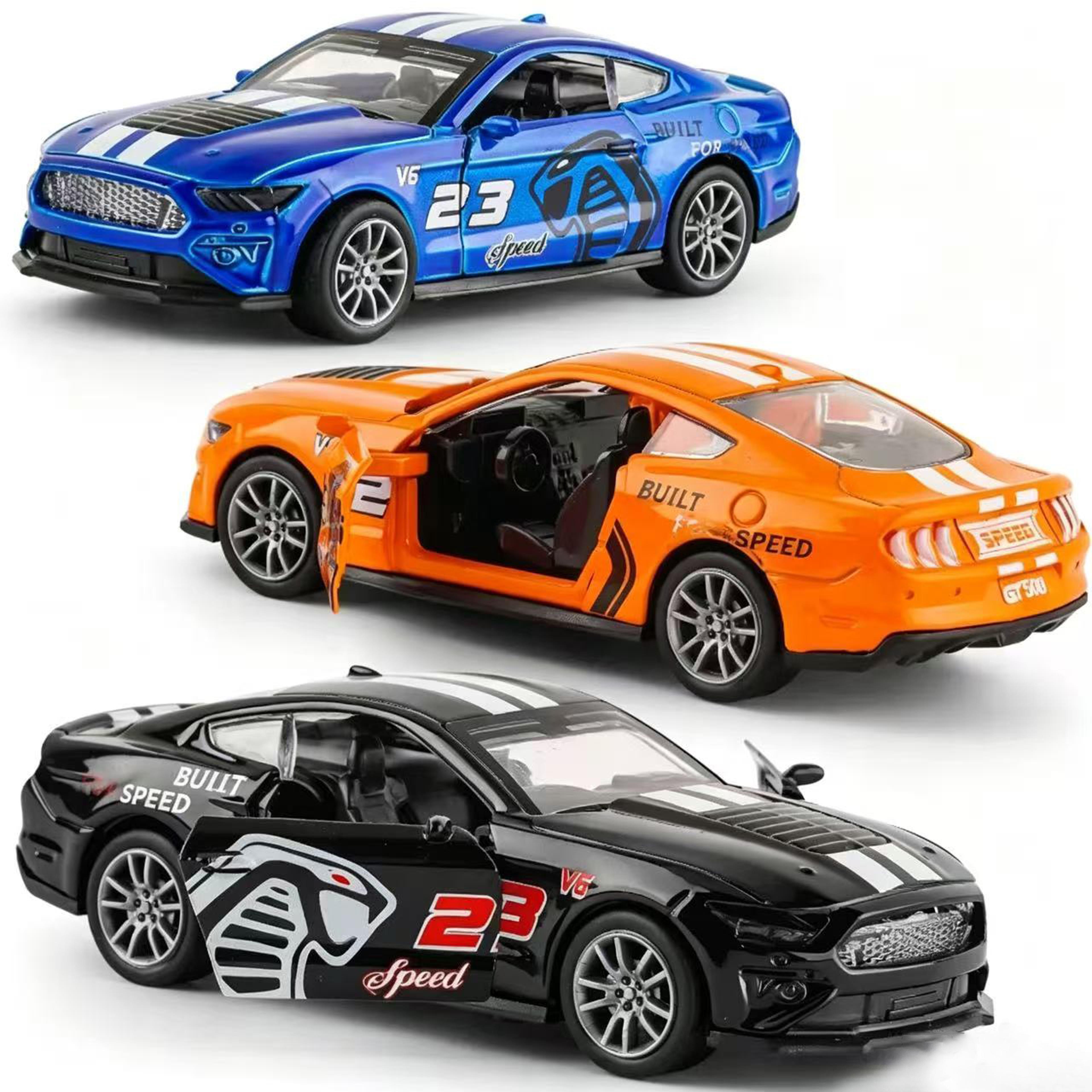 realistic die cast toy car pull back alloy toy car with opening doors for kids & collectors