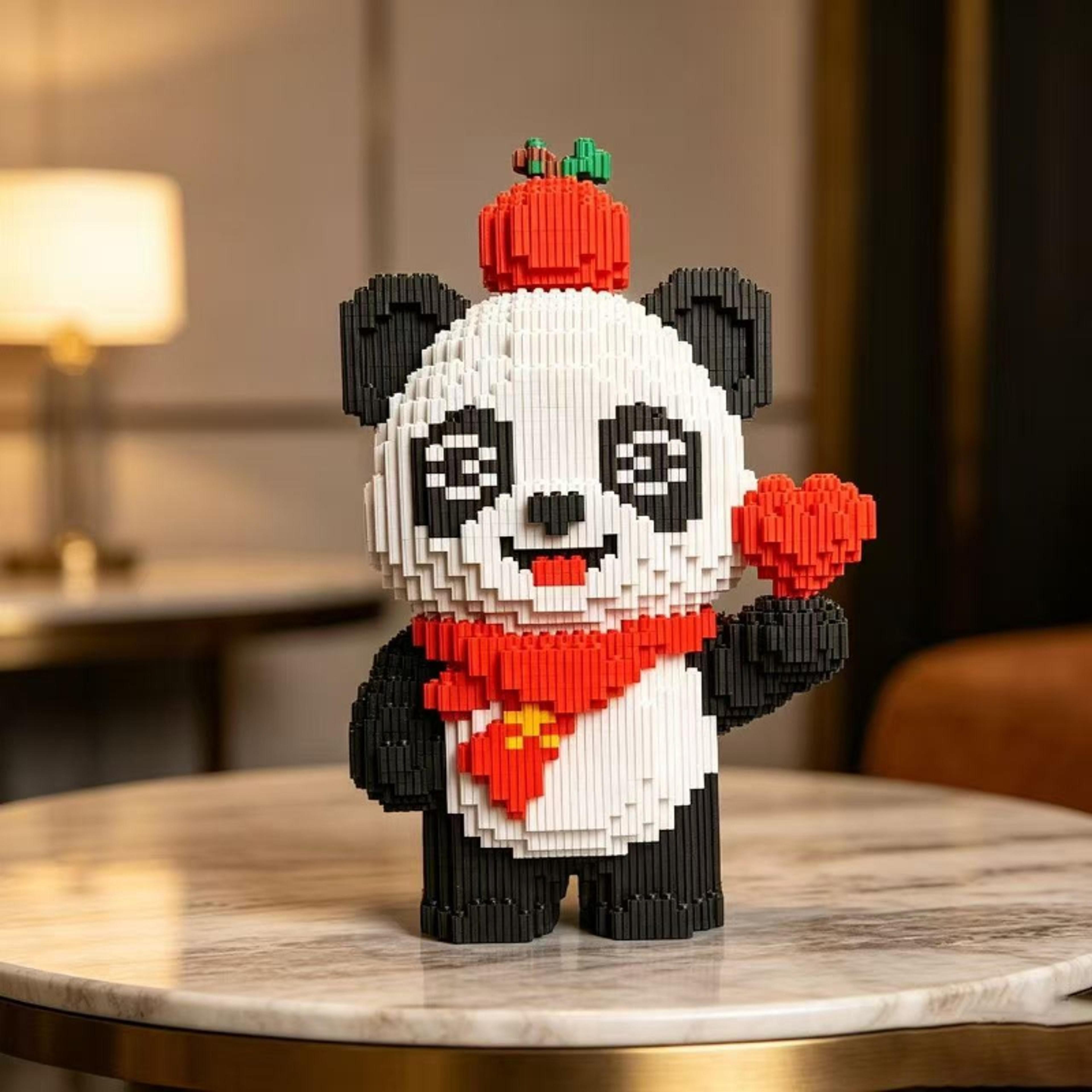 cute panda building blocks mini building block set for kids and adults