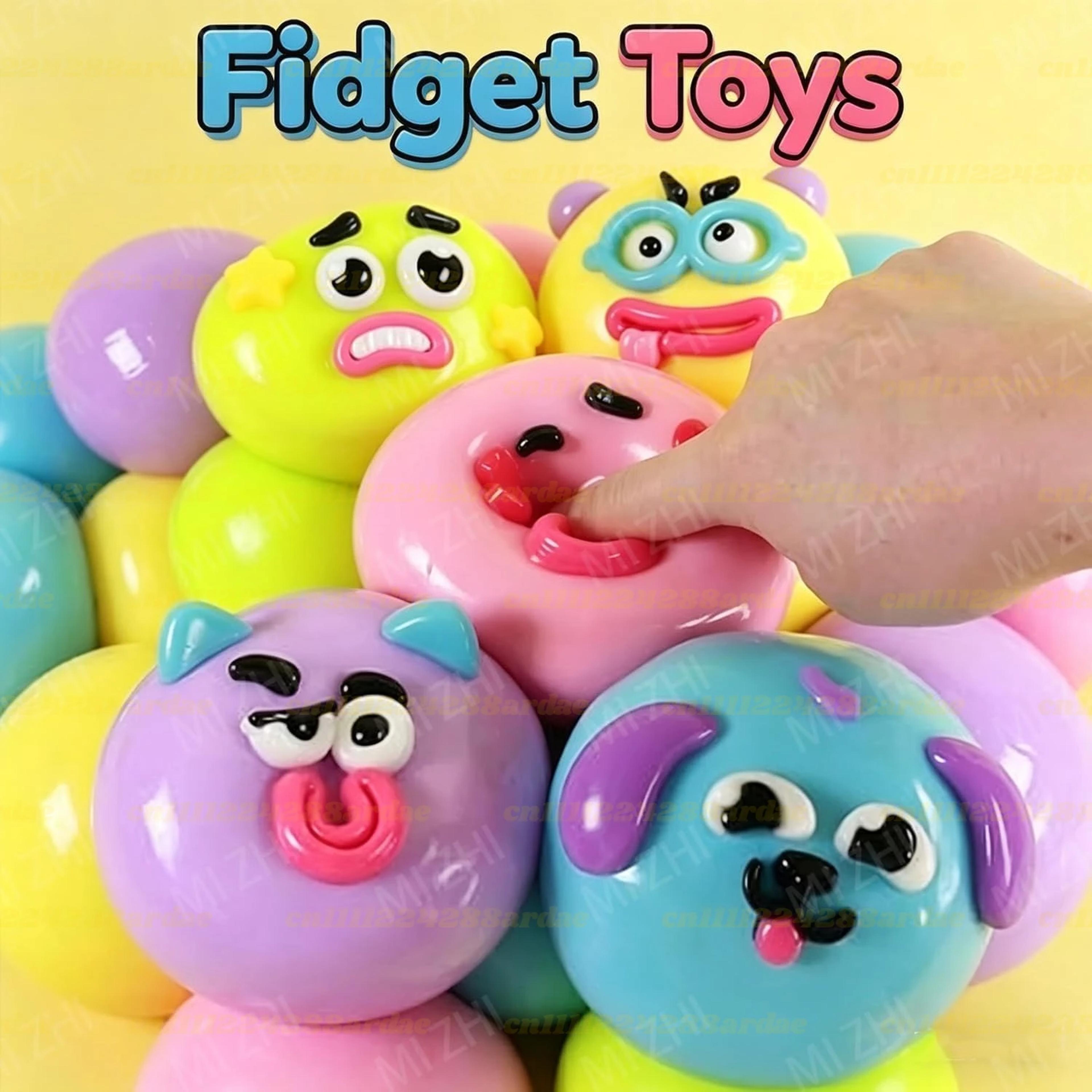 smushers dog face squishy slow rise stress relief toy for sensory fun