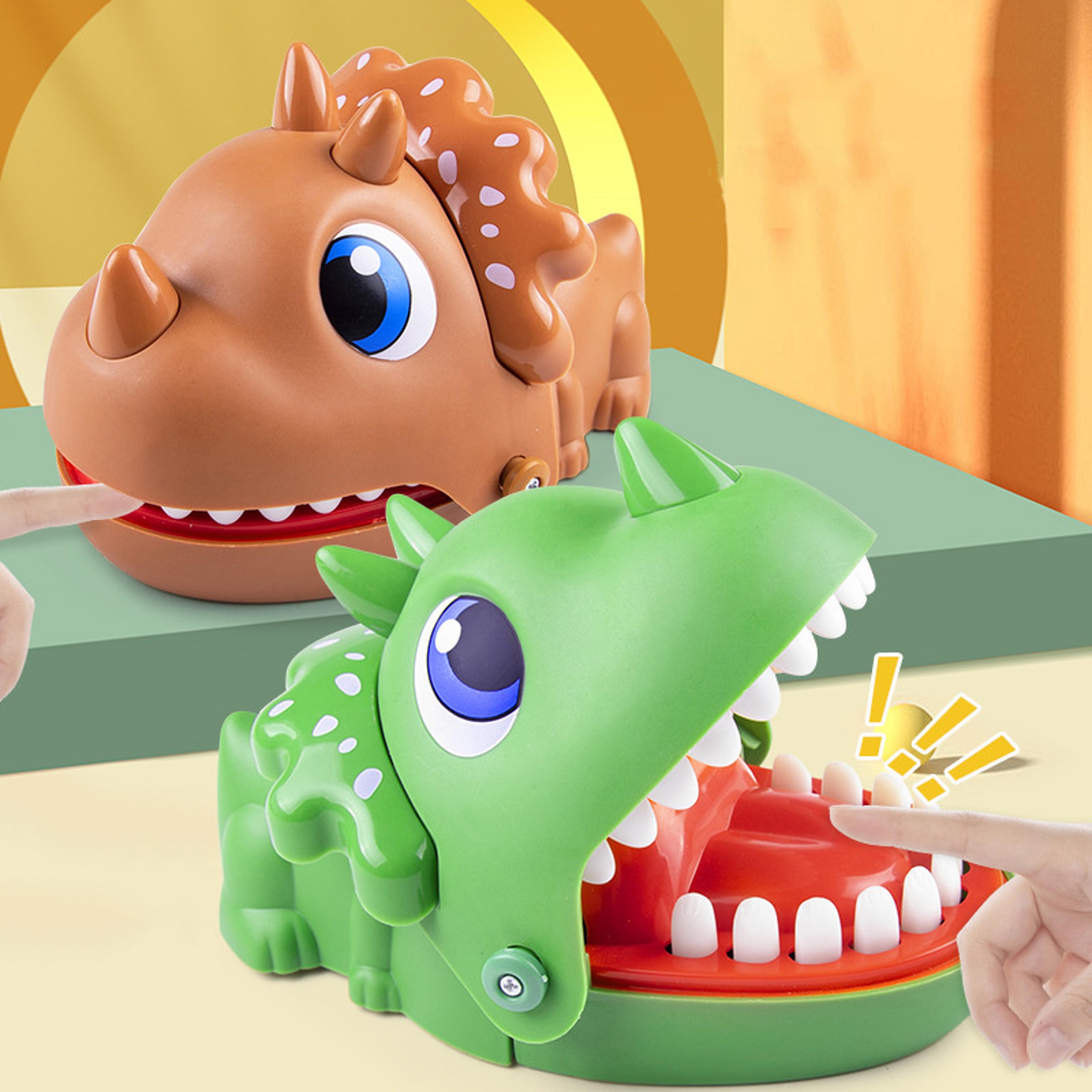 snap & chomp finger bite game dinosaur toy for kids and family fun