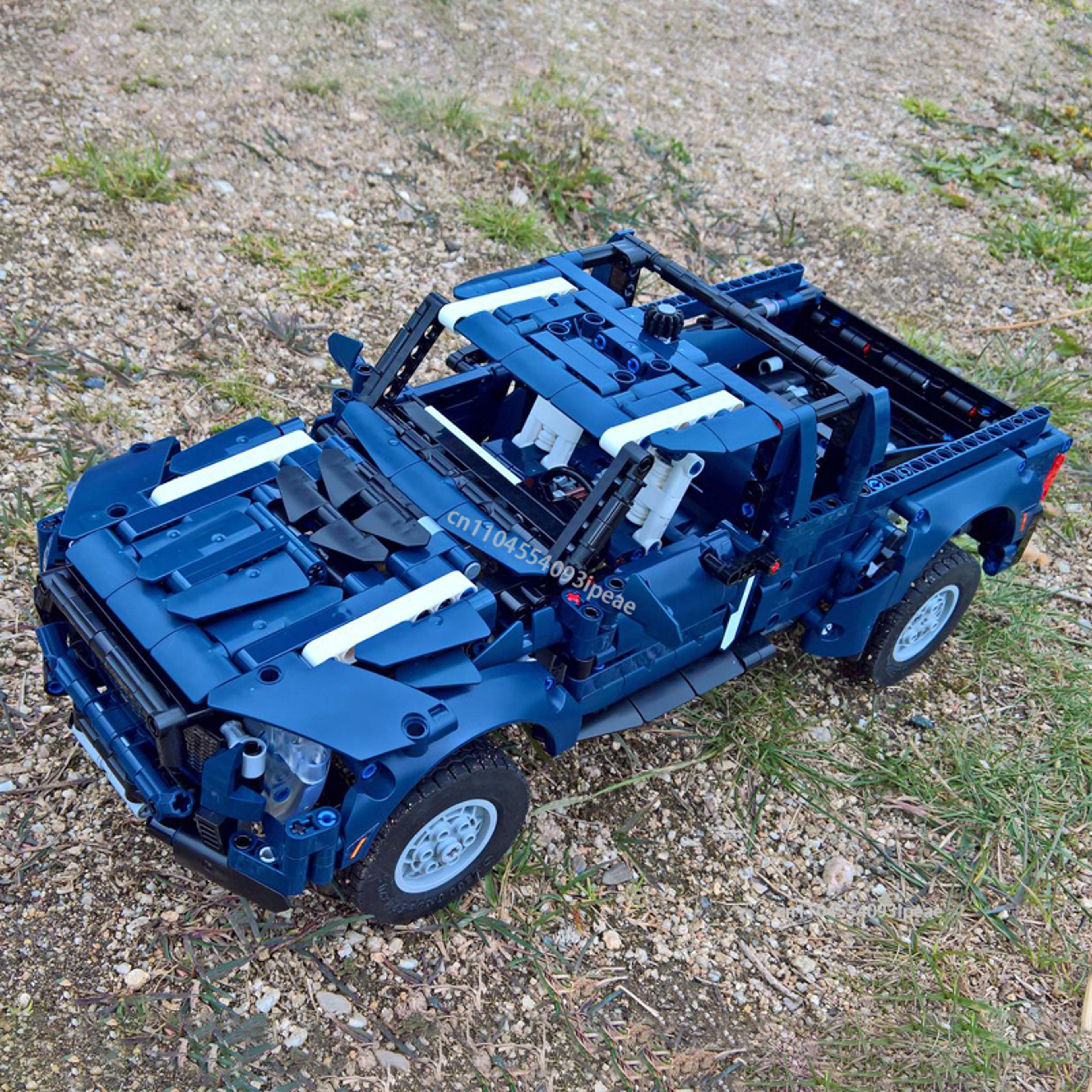 ford f 150 raptor technical building blocks diy v6 engine pickup truck model kit