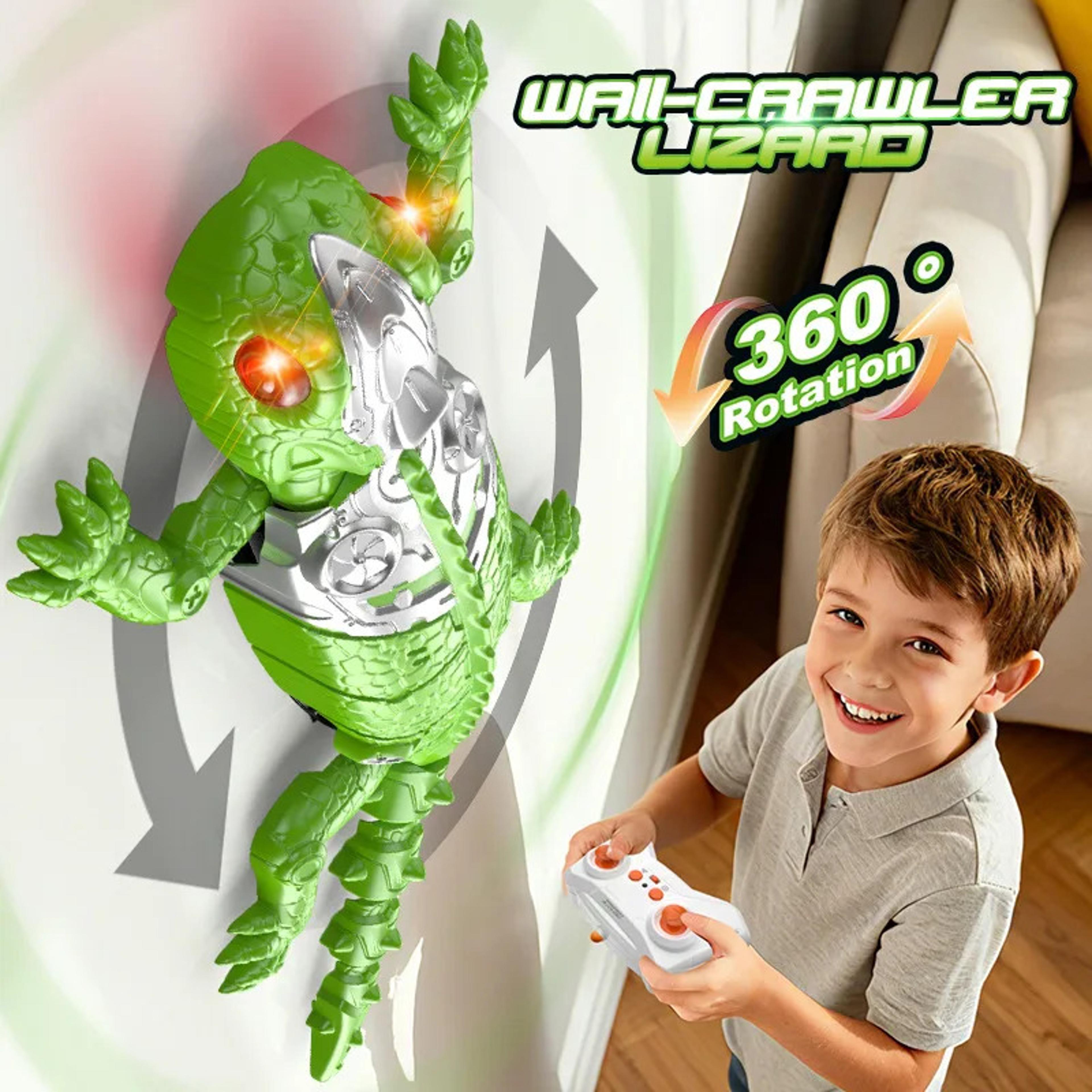 wall climbing toy rc spider & remote control gecko robot with led eyes