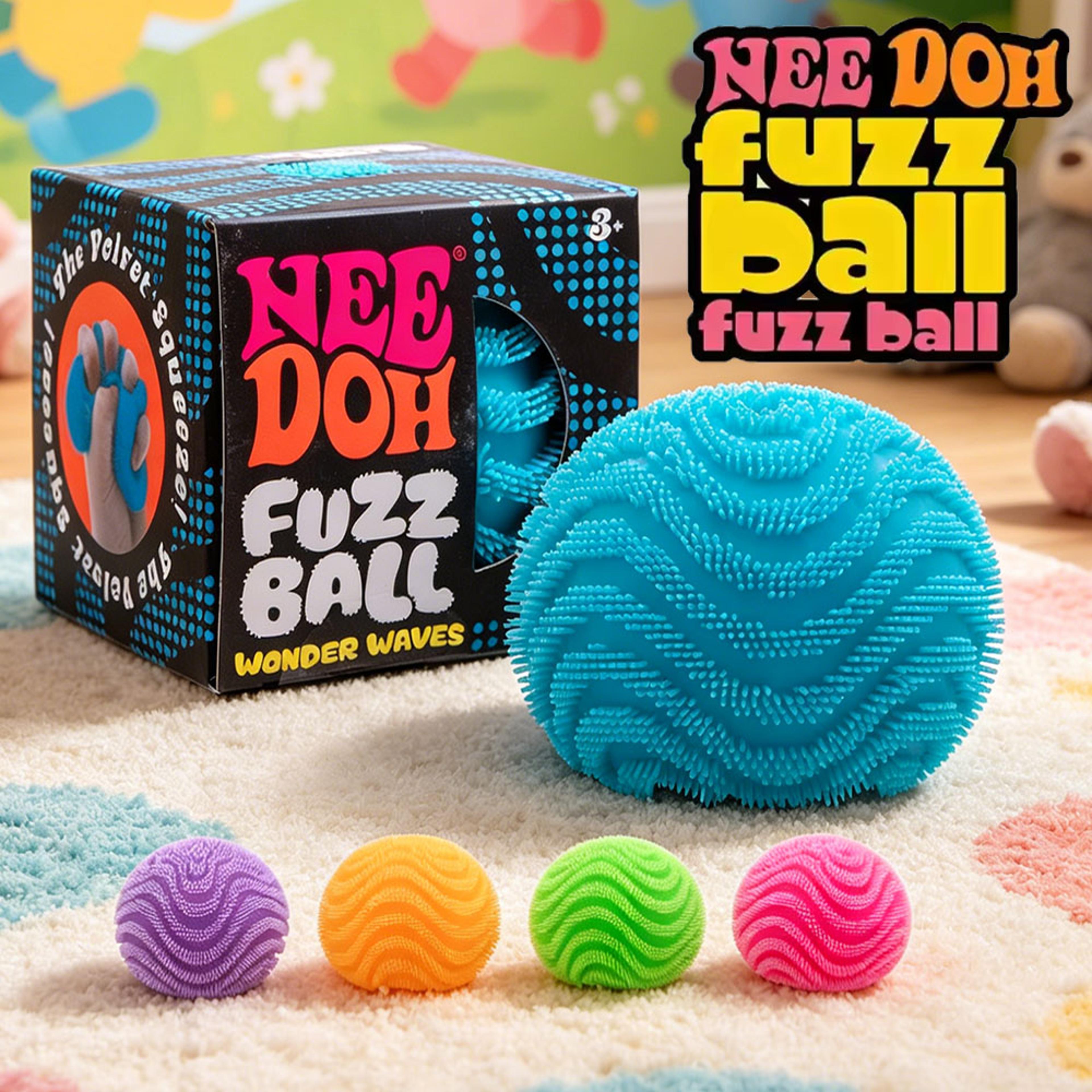 needoh stress relief toy fuzz ball blind box toy soft sensory squishy toy