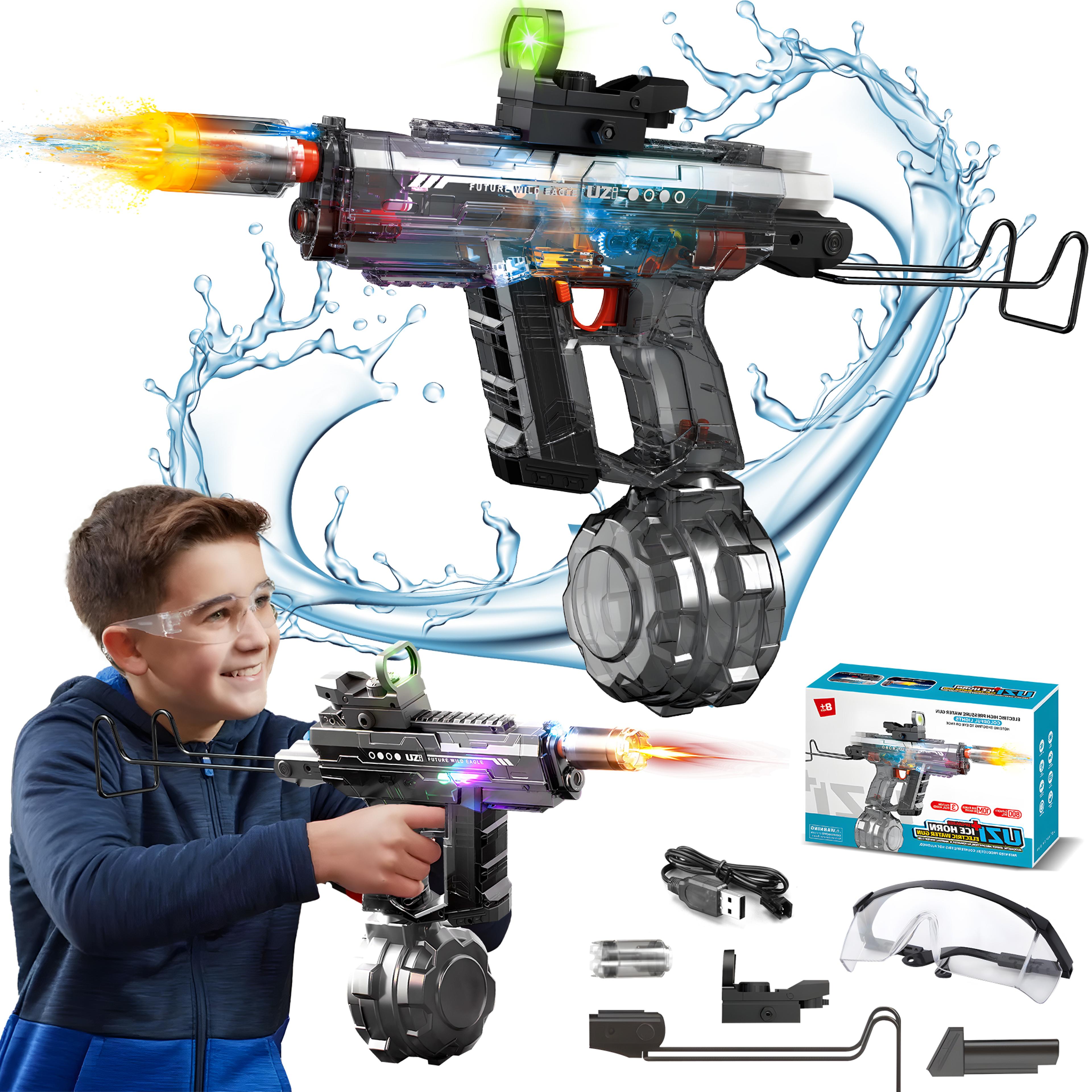 led electric water gun rechargeable automatic water blaster with long range for pool & beach fun