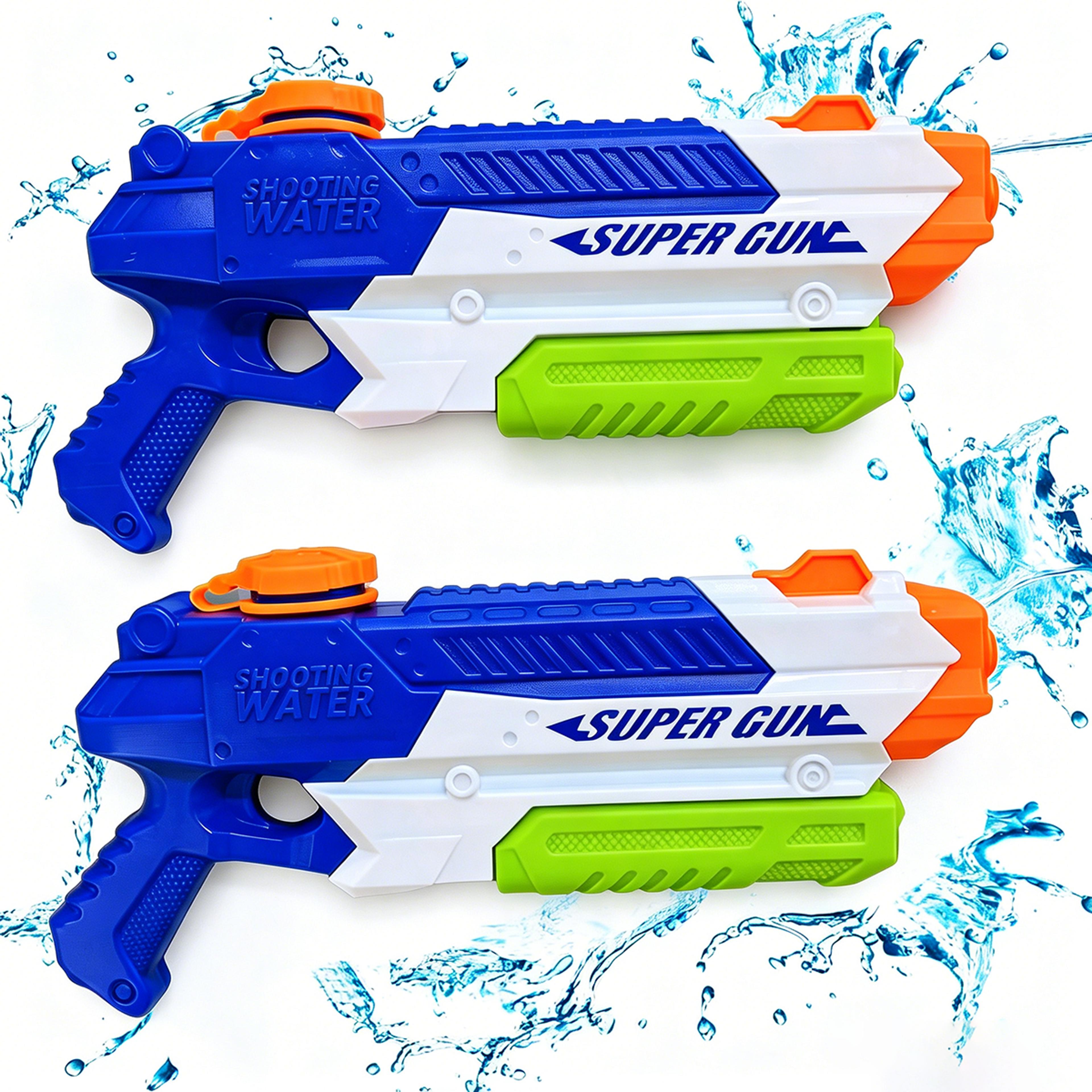 summer water gun for kids pull water blaster for pool, beach & backyard fun