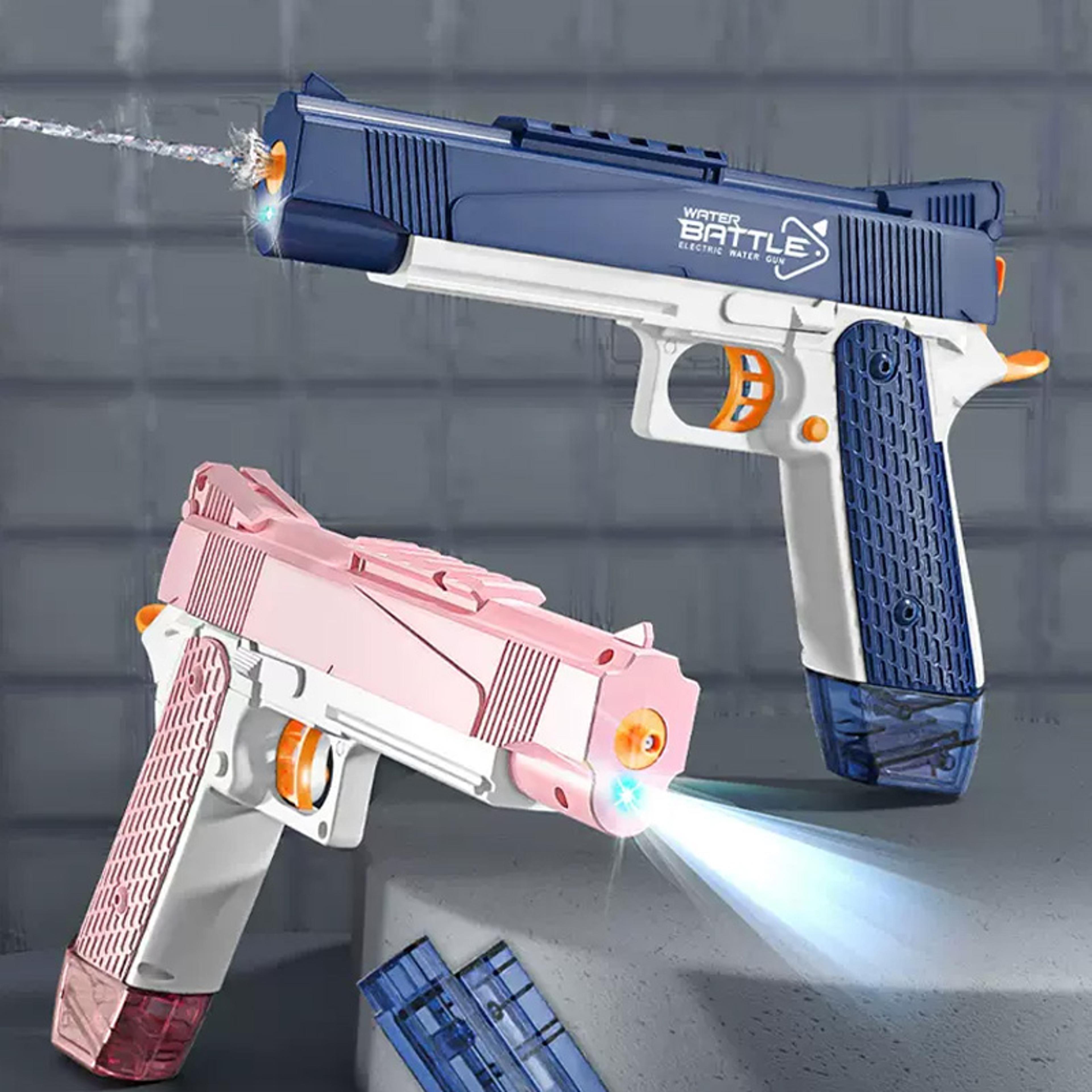 desert eagle electric water gun with led lights & drum magazine automatic water blaster