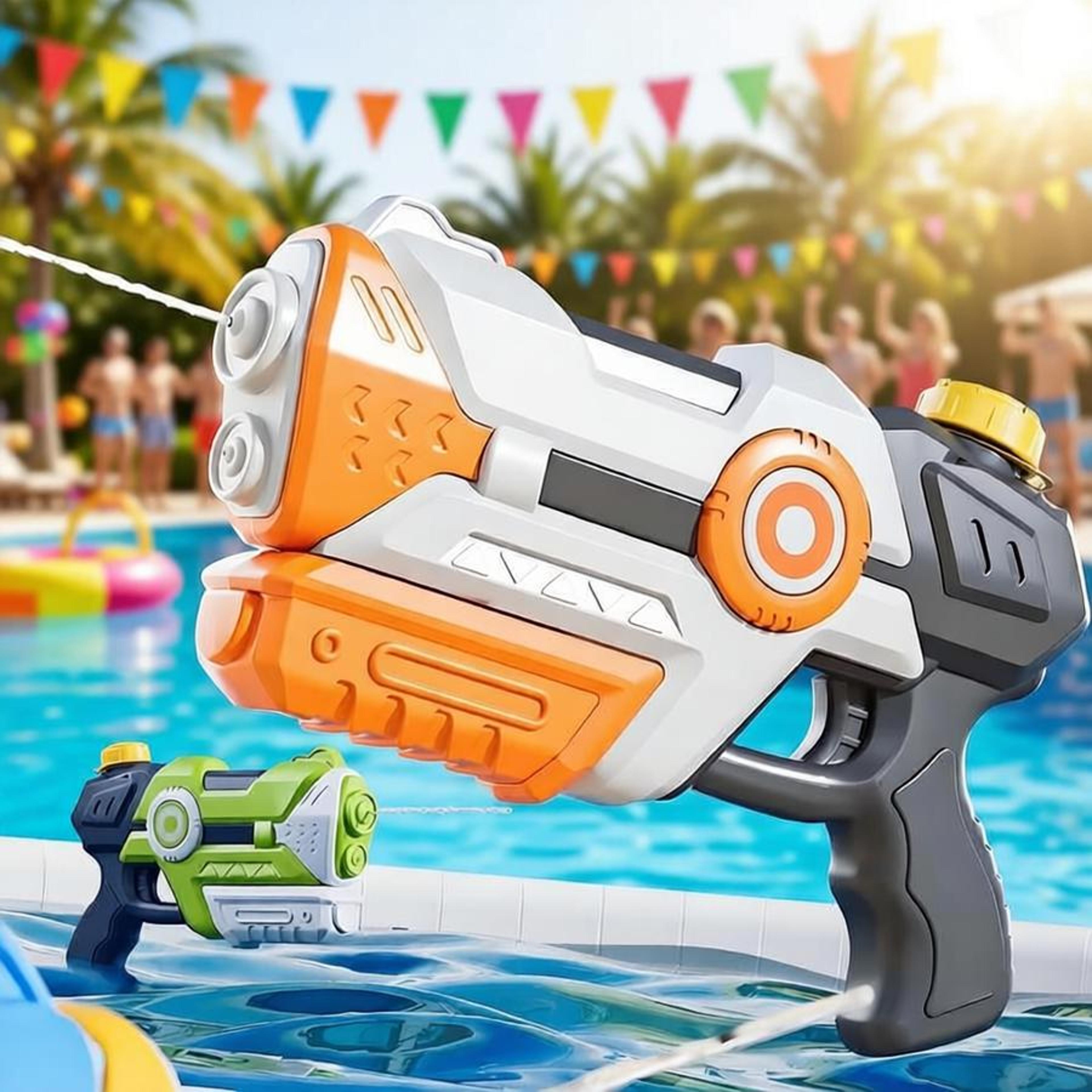 high pressure manual water gun large capacity water blaster for kids summer pool & beach fun