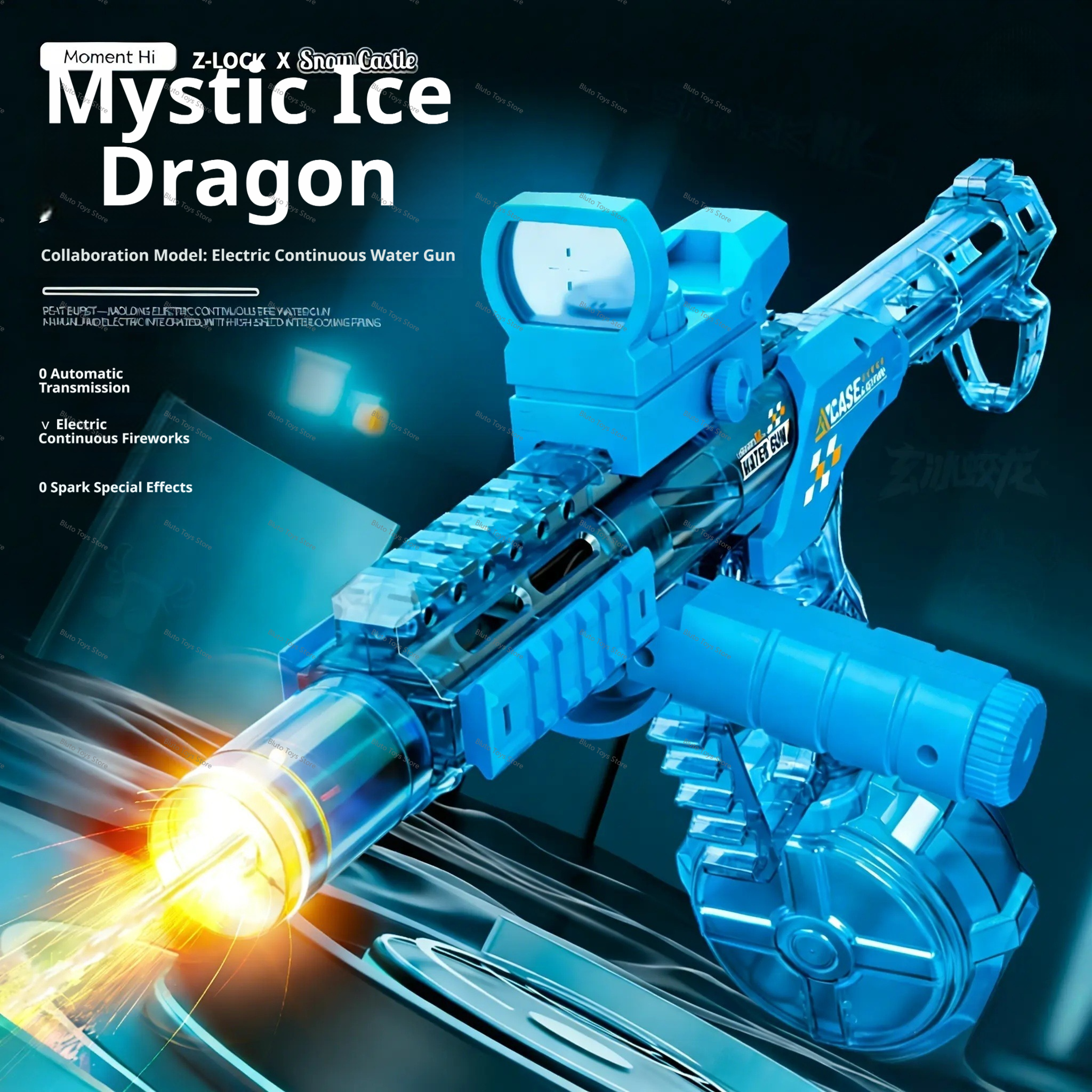 electric water gun rechargeable automatic water blaster for kids & adults summer pool toy