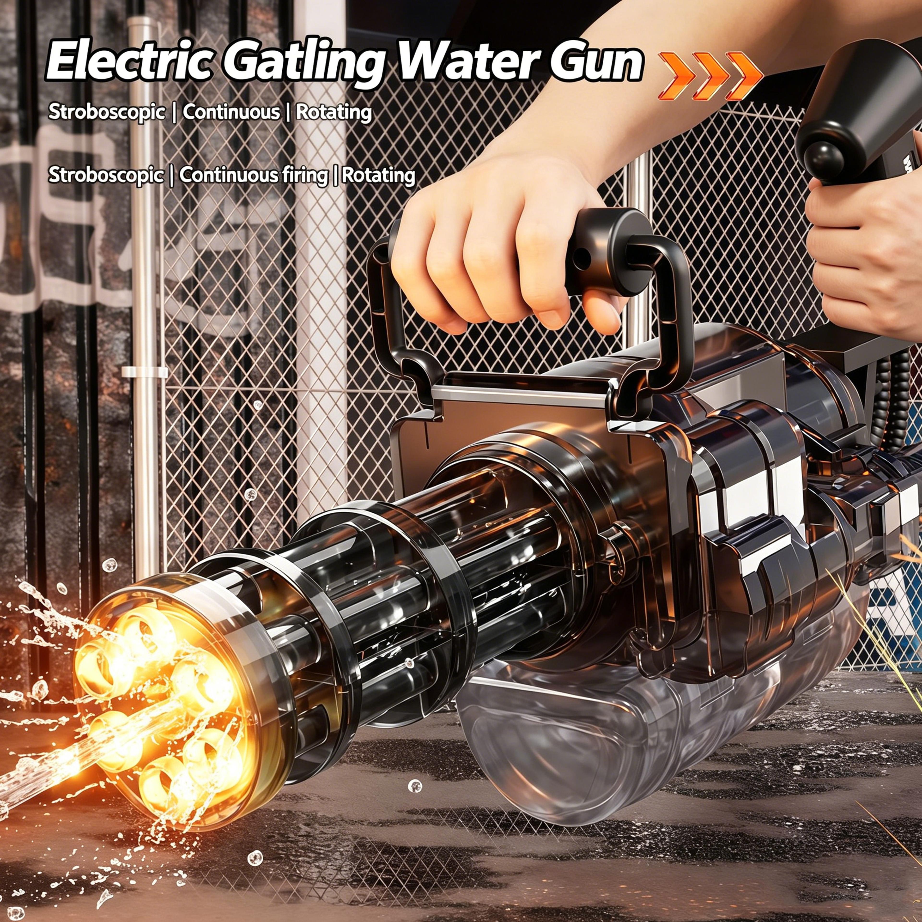 rapid spin gatling water gun automatic high pressure water blaster for epic summer battles