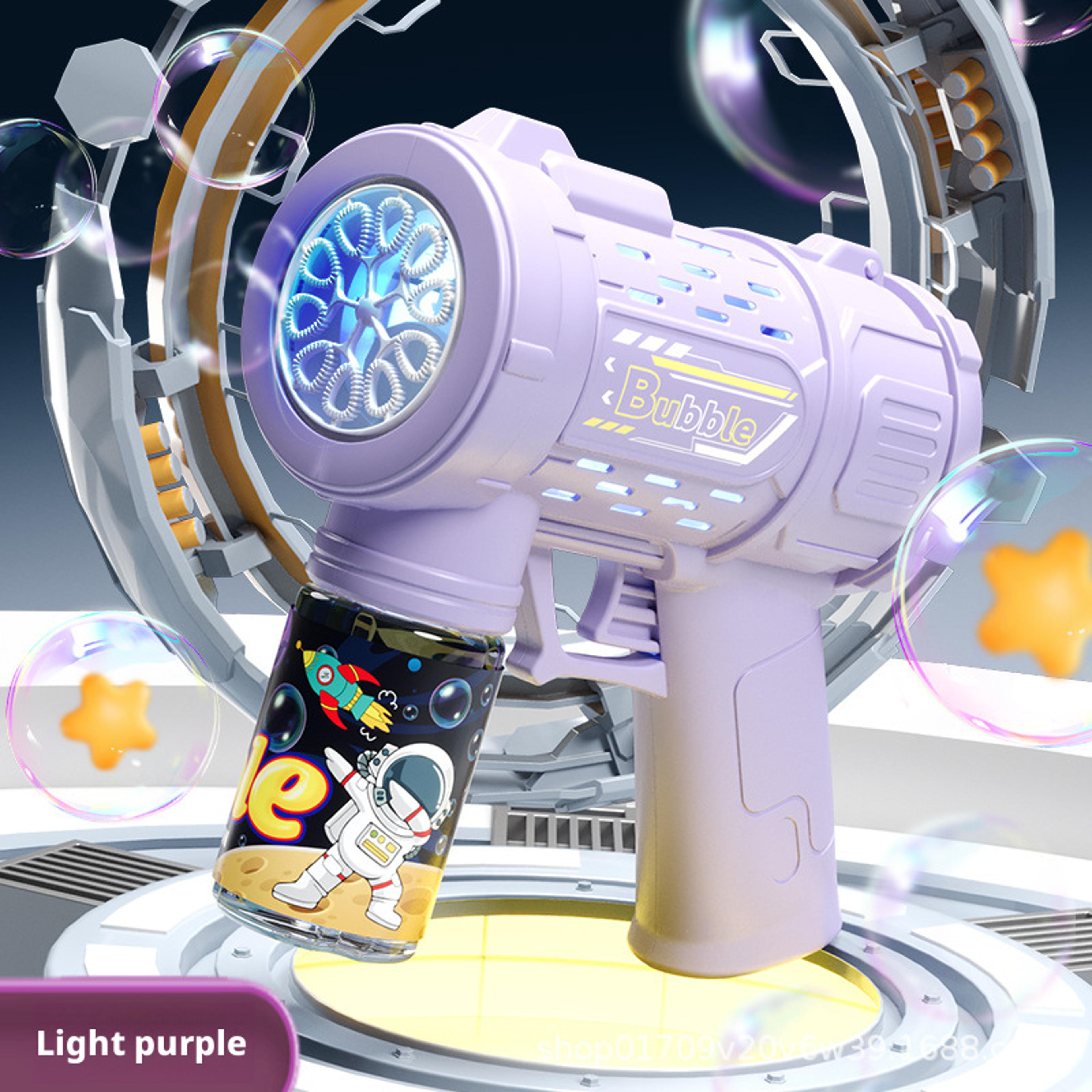 automatic bubble gun for kids electric bubble blower toy with bubble solution for outdoor fun