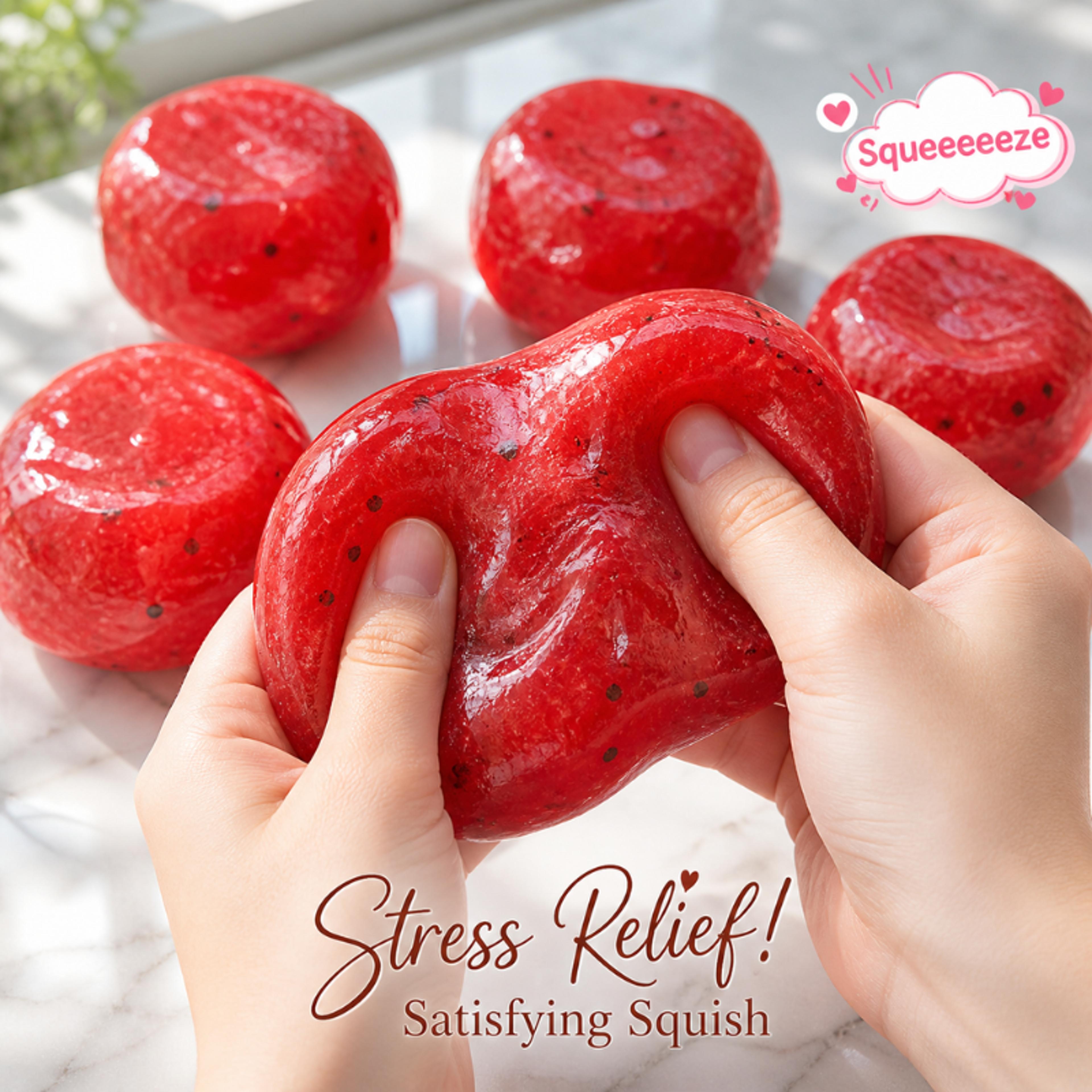 realistic watermelon squishy toy slow rising stress relief sensory fidget gift