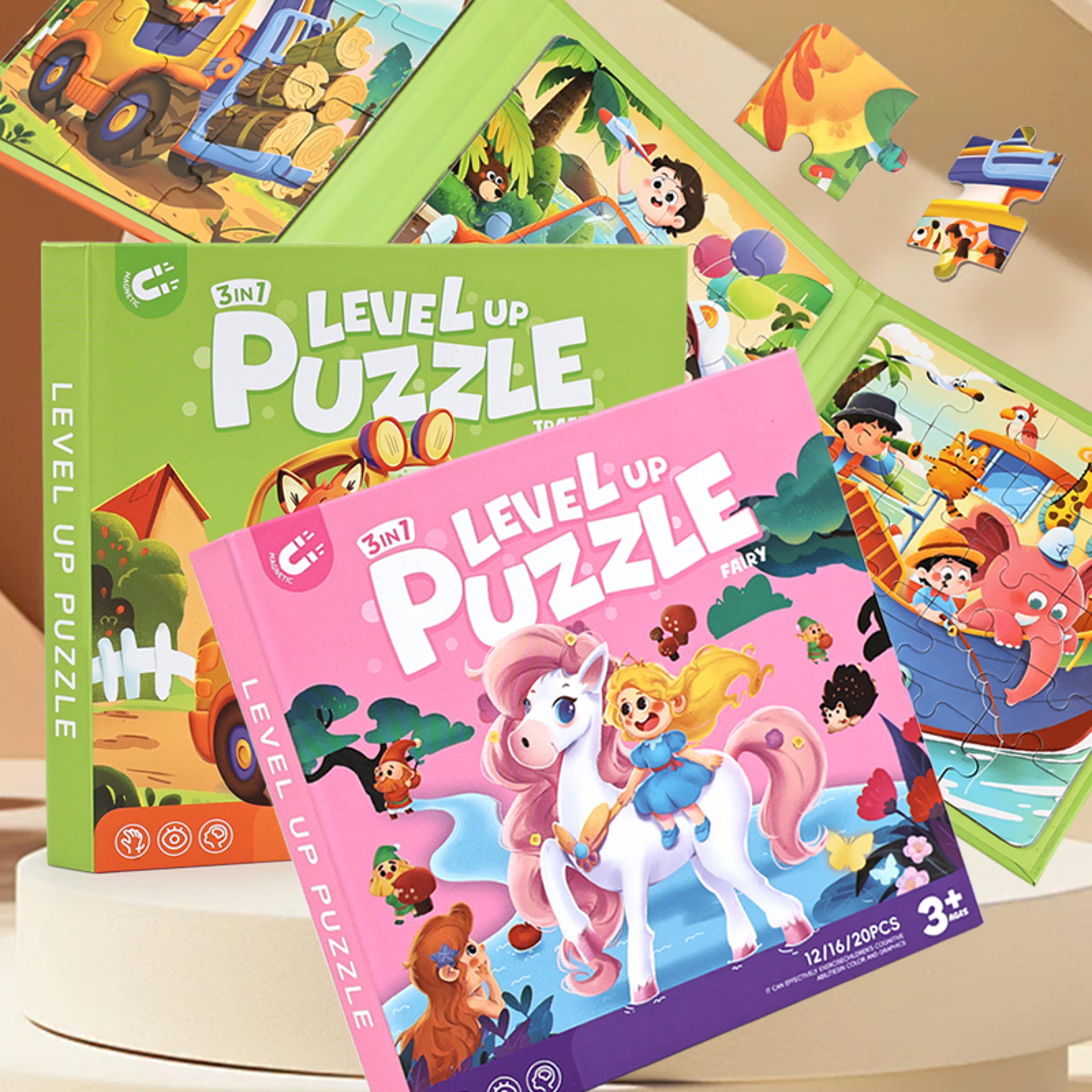 portable magnetic puzzle book for kids foldable travel puzzle for kids educational jigsaw toy