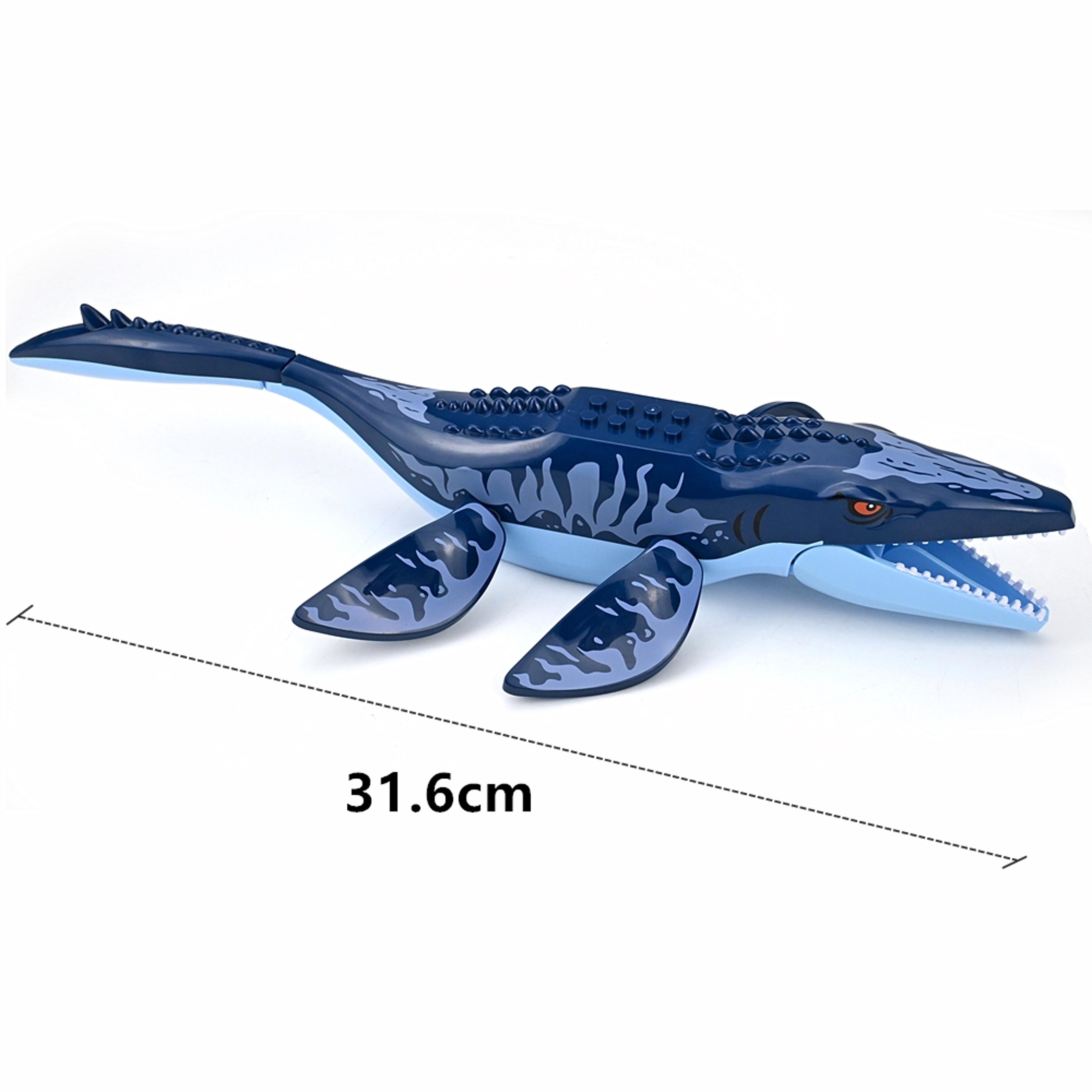 mosasaurus building blocks diy sea monster dinosaur building toy for kids