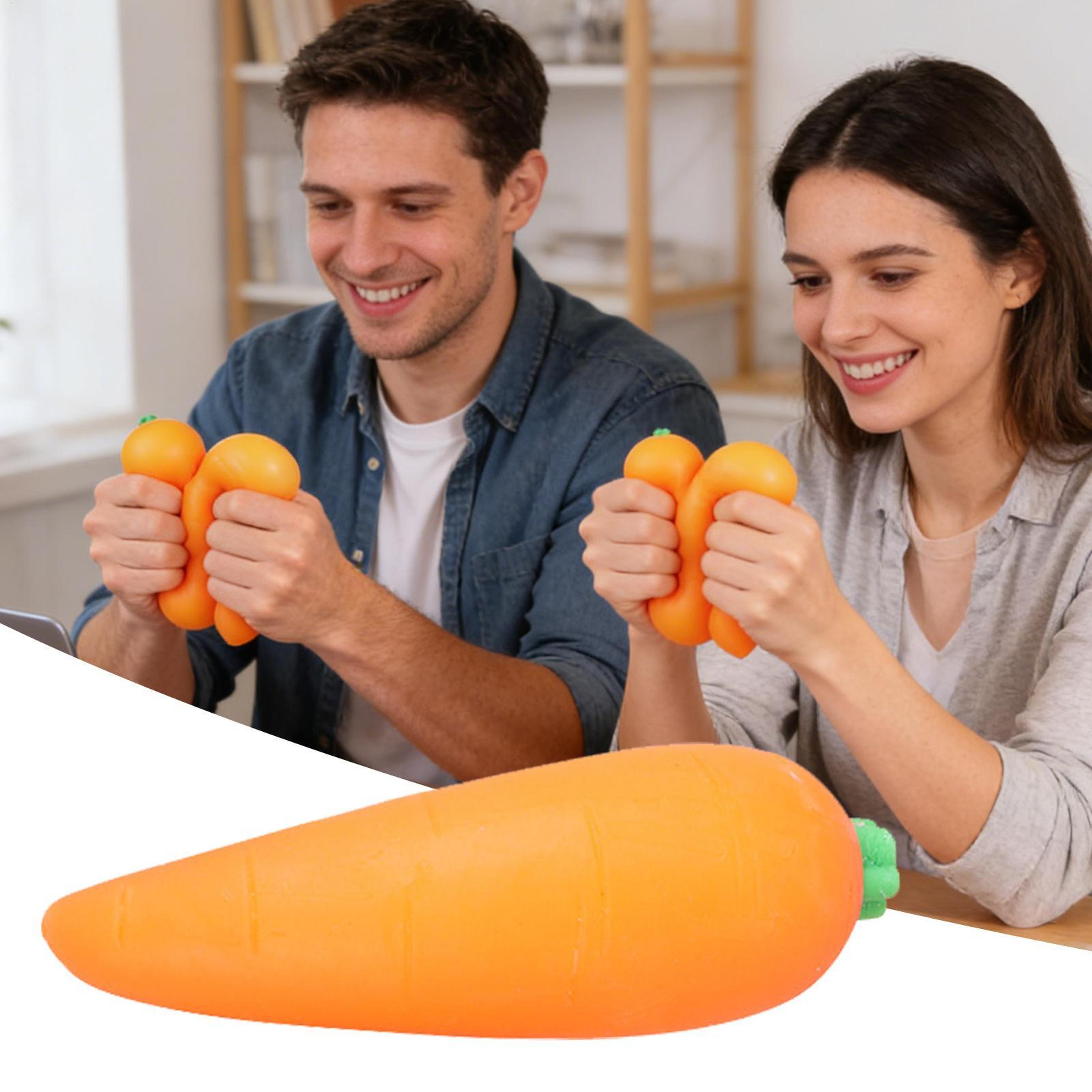 jumbo carrot squeeze toy slow rising sensory fidget stress relief toy for kids & adults