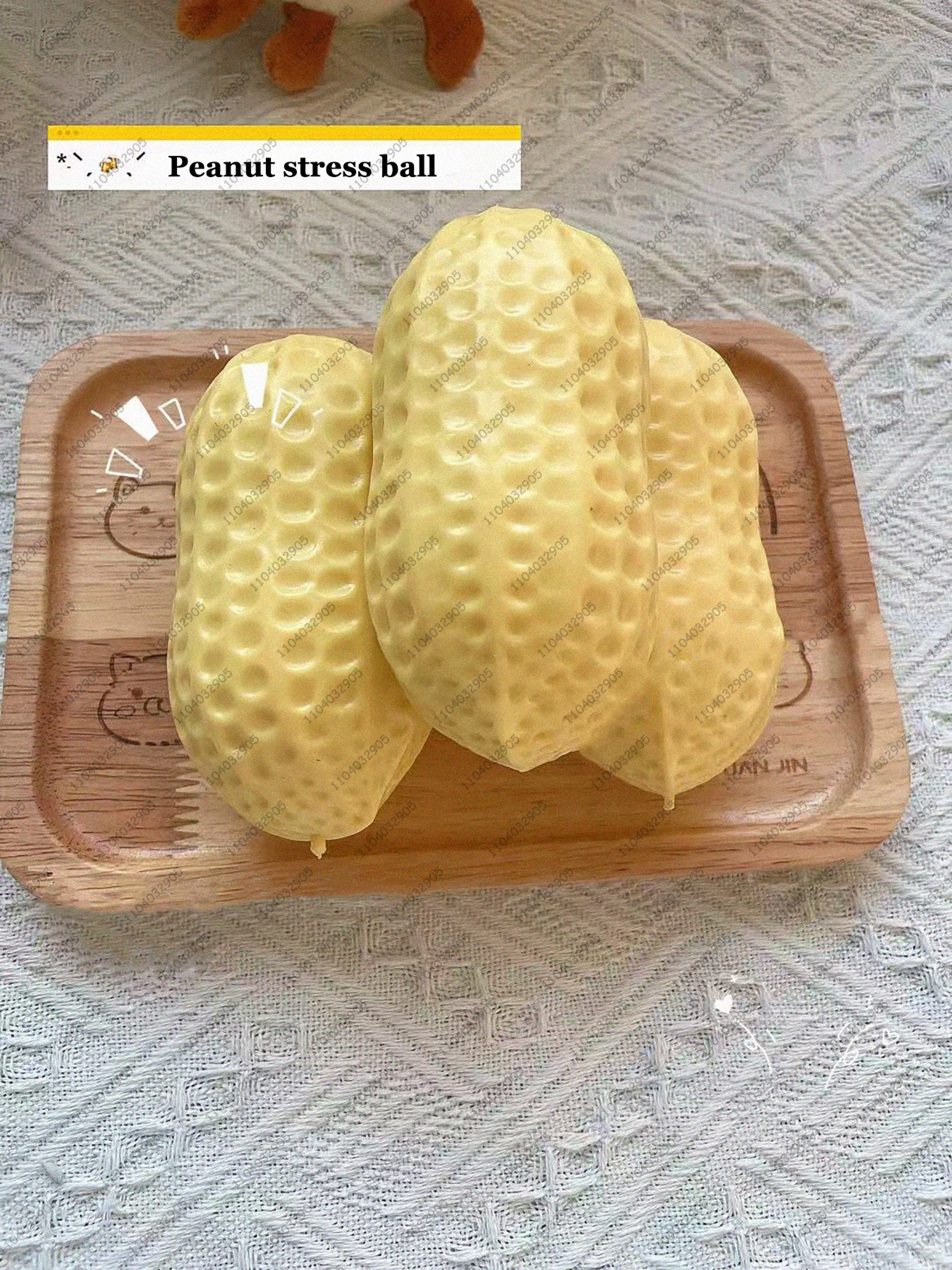 realistic peanut stress ball crunchy squishy fidget toy for asmr sensory stress relief