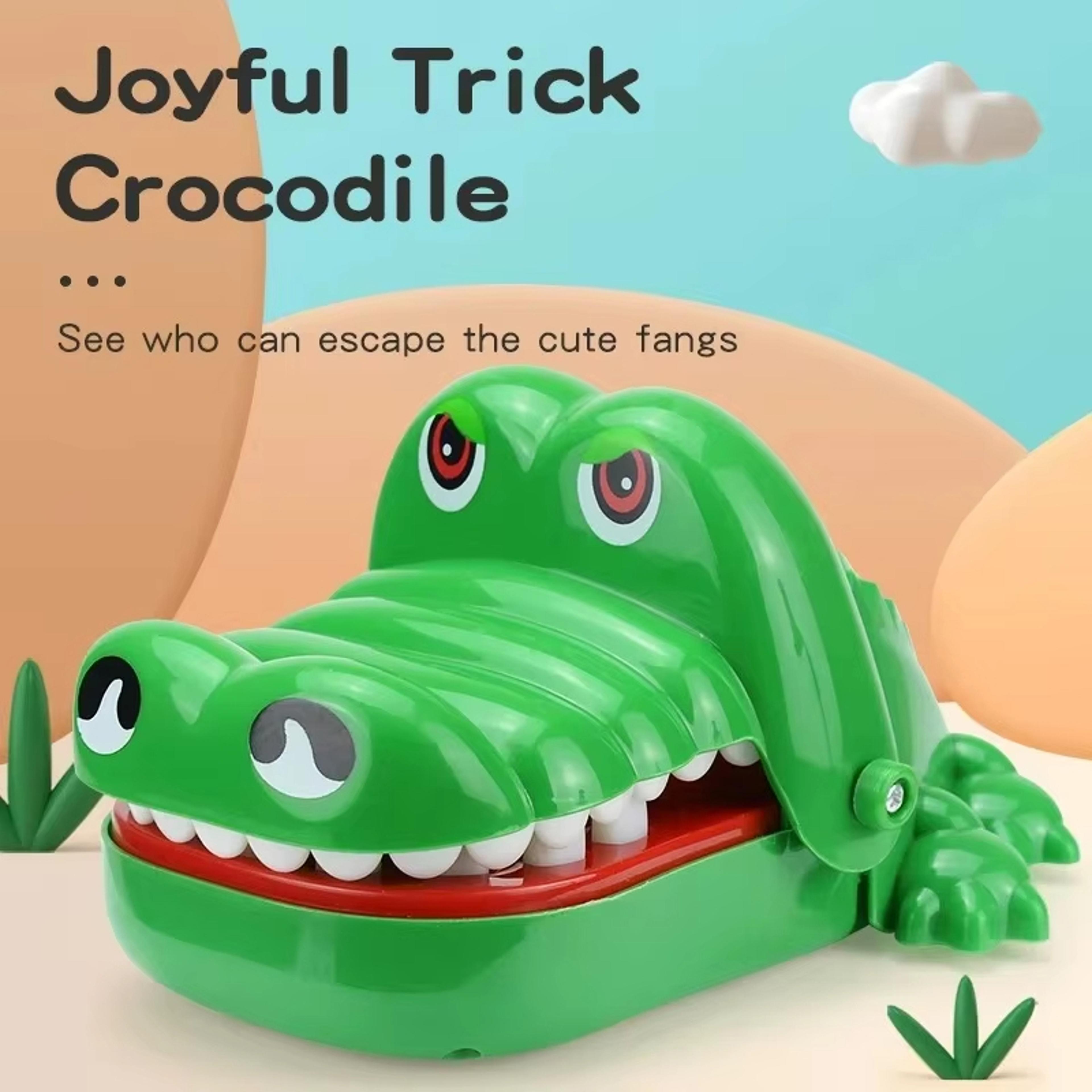 snap & laugh crocodile bite game funny crocodile teeth toy family party game for kids & adults