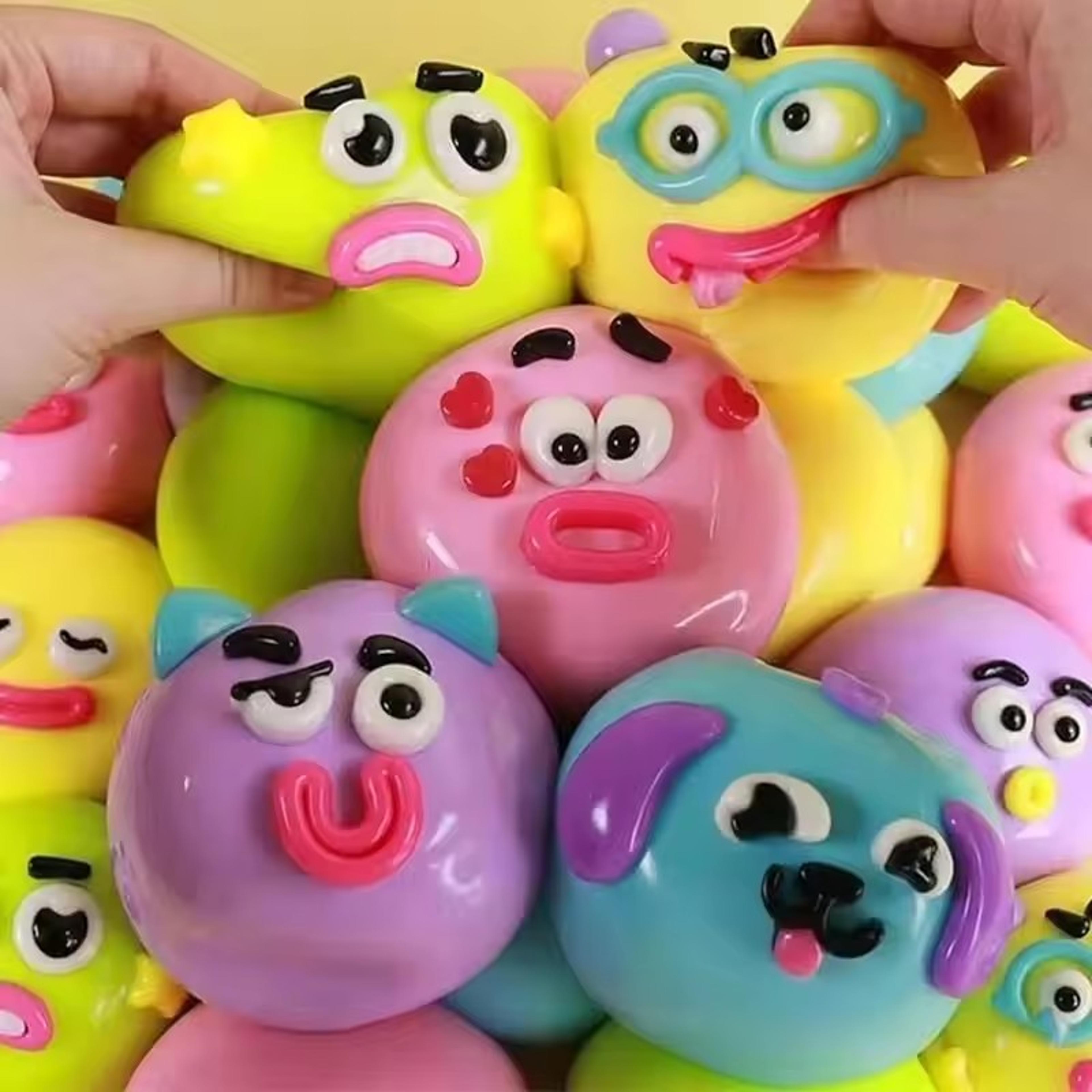 smushers dog face swap slow rise squishy toy soft sensory fidget blind box gift