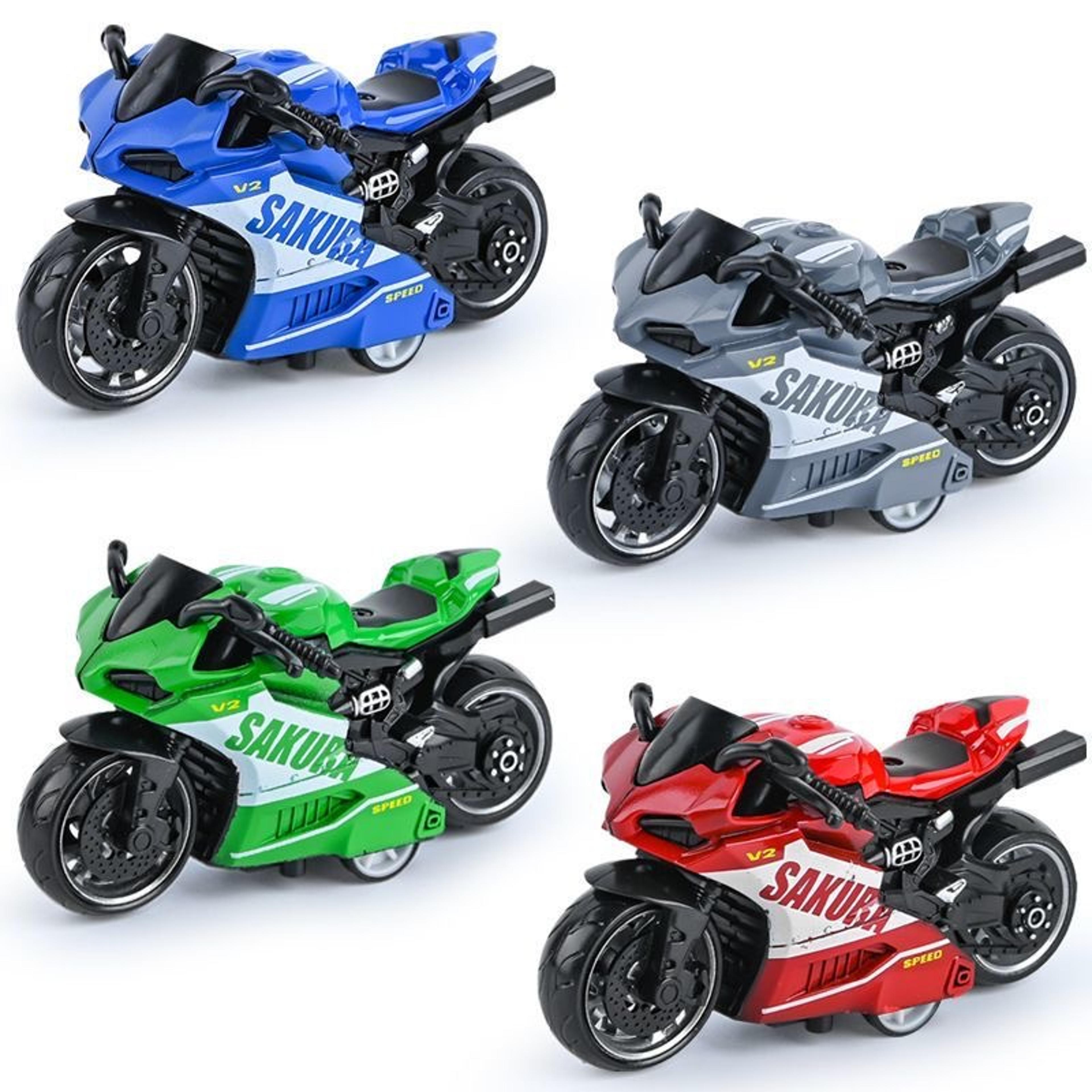 sakura v2 diecast motorcycle model pull back racing bike mini collectible toy