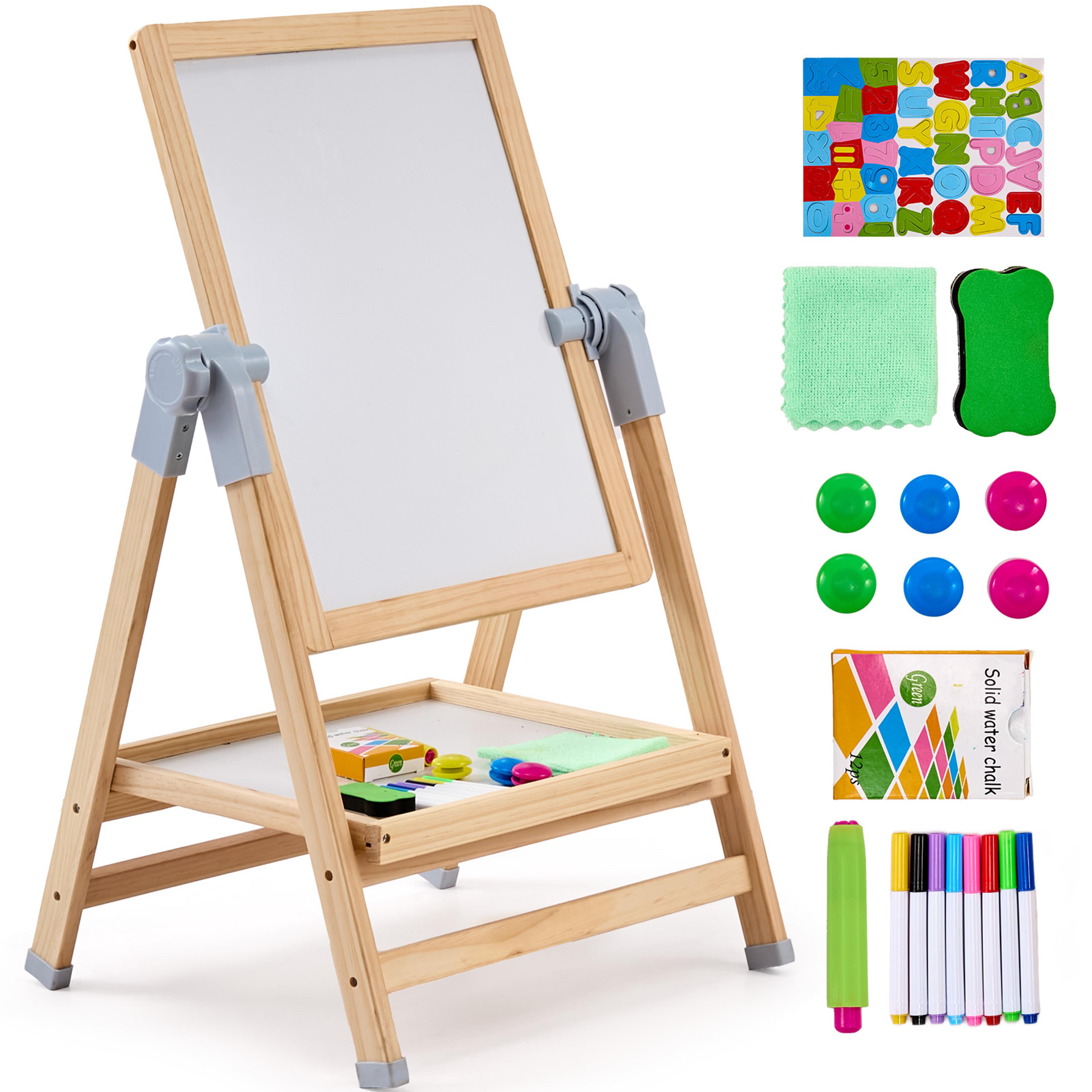 succebuy kids art easel magnetic drawing board with painting accessories for creative learning