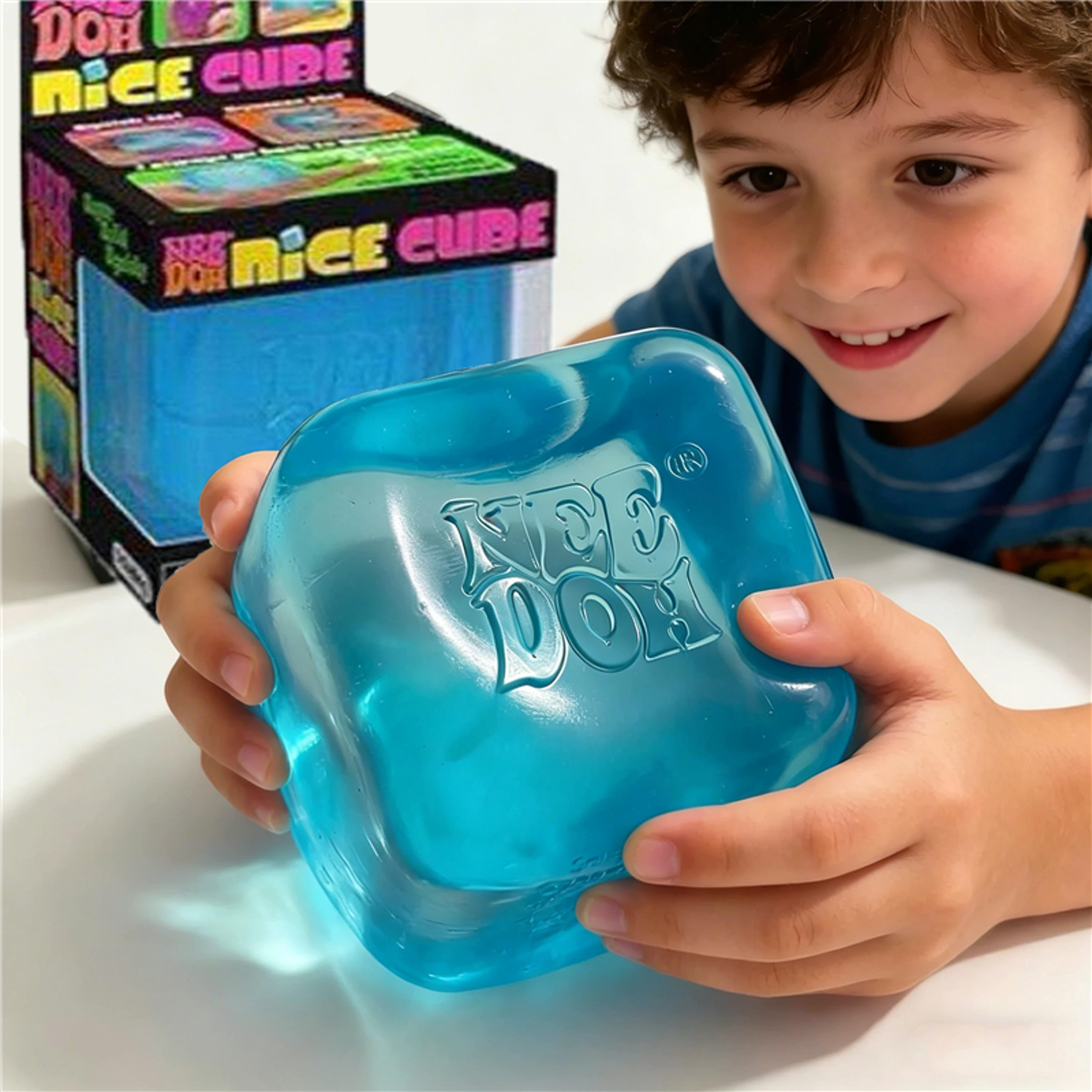 needoh nice cube squishy stress toy for adults & kids sensory fidget toy for stress & focus