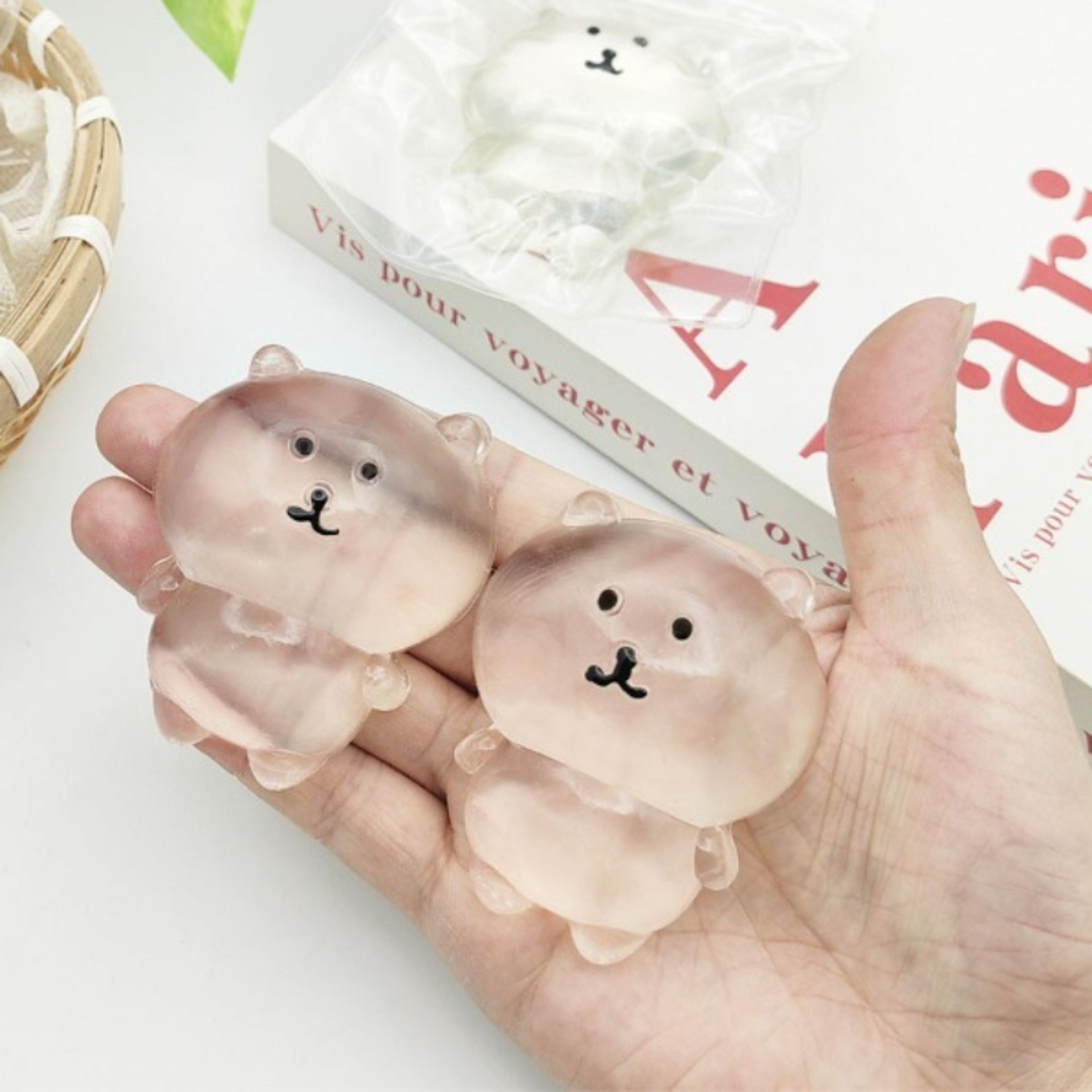 cute bear squeeze toy kawaii squishy stress relief fidget for kids & adults