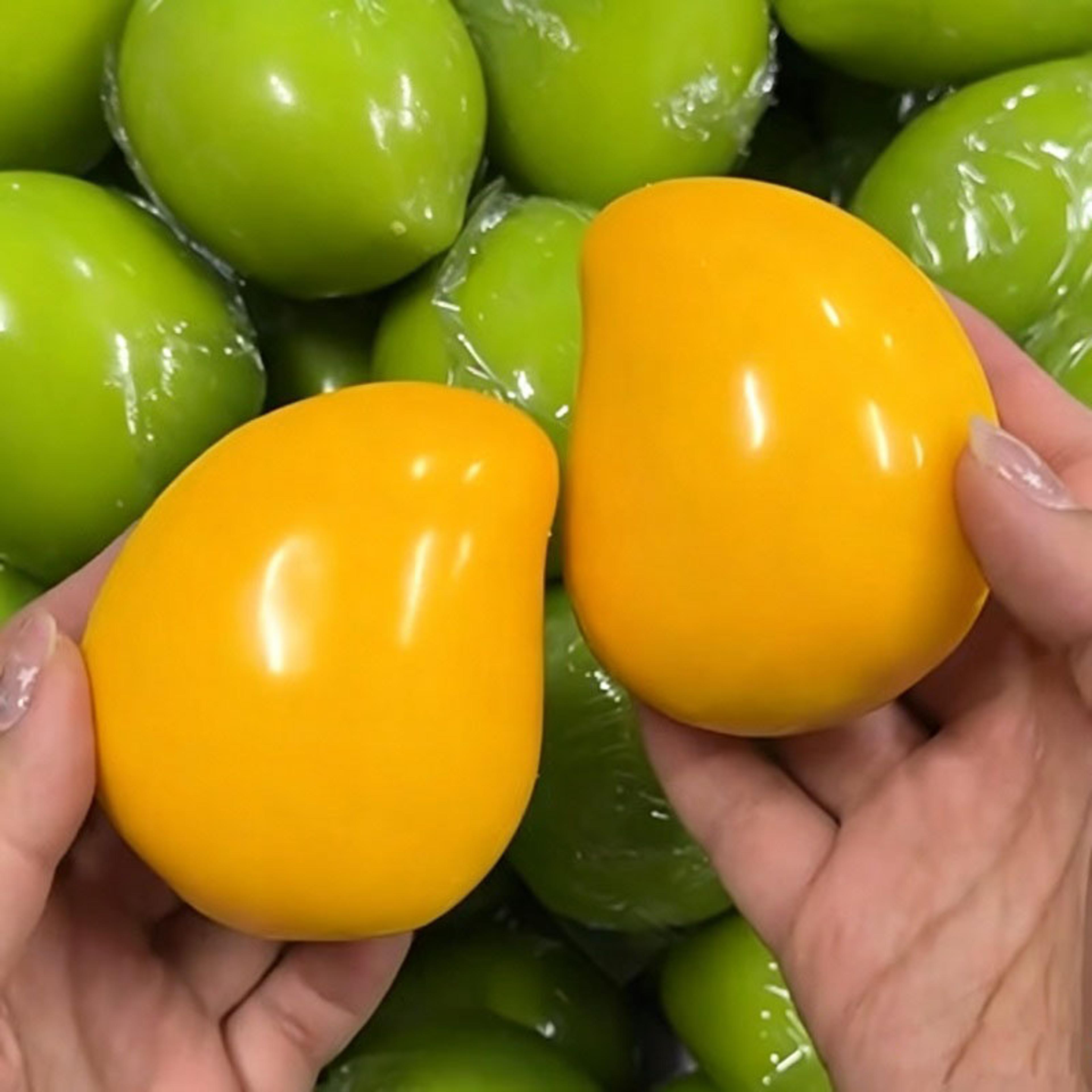 crunchy mango stress ball asmr sensory squeeze fidget toy for stress relief