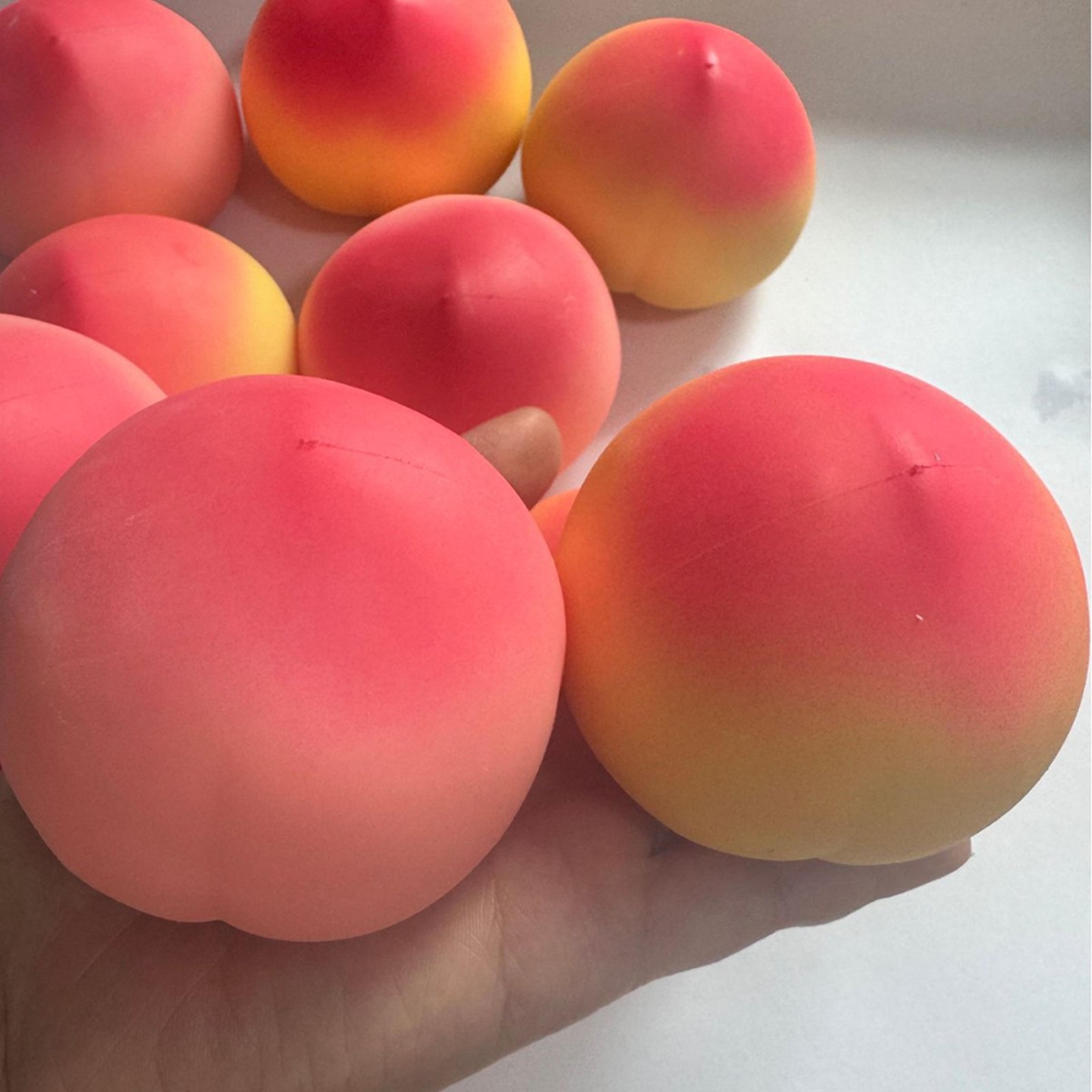 peach bliss peach stress toy squishy fidget toy for anxiety relief & sensory relaxation
