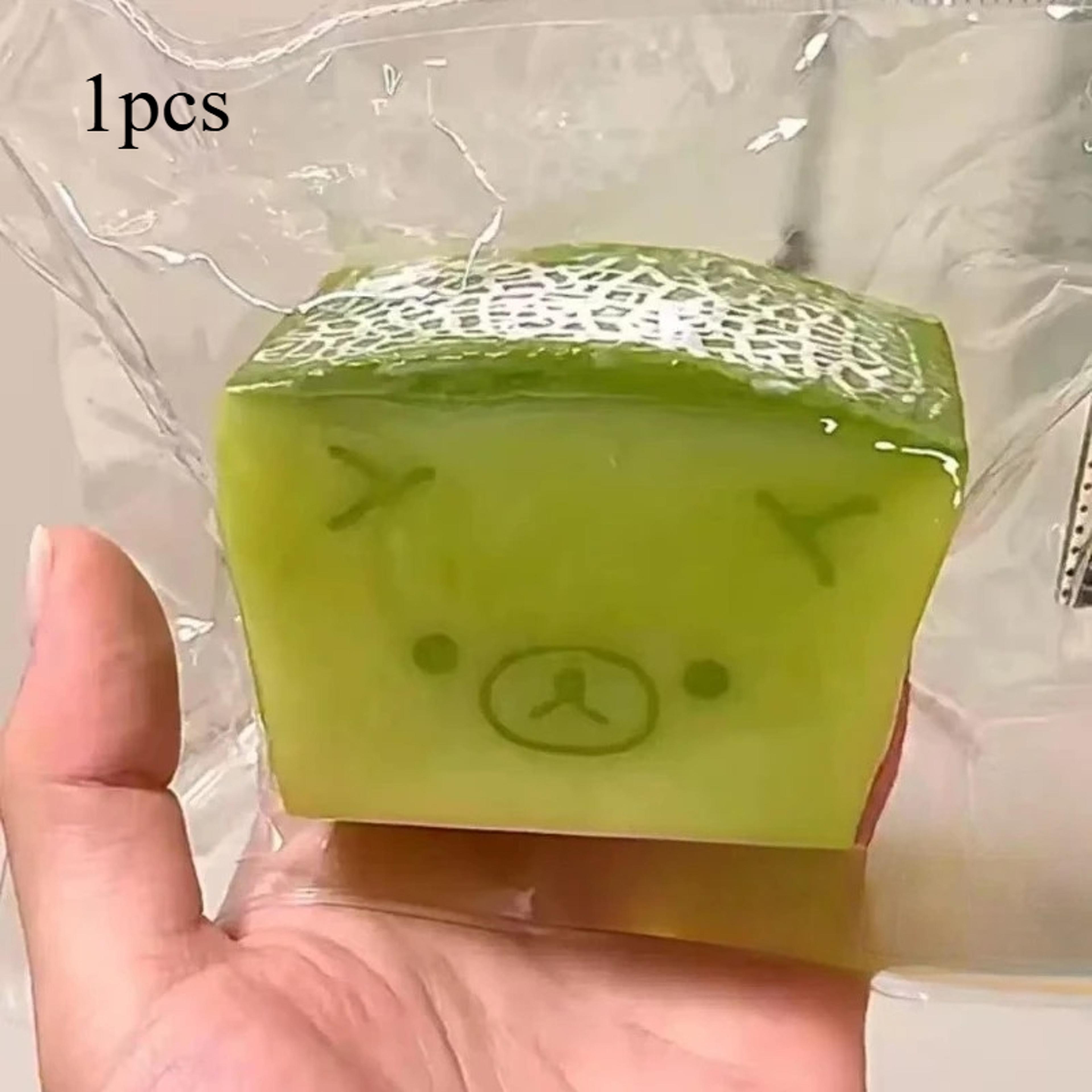 cute bear melon slow rise squishy stress relief kawaii fidget toy