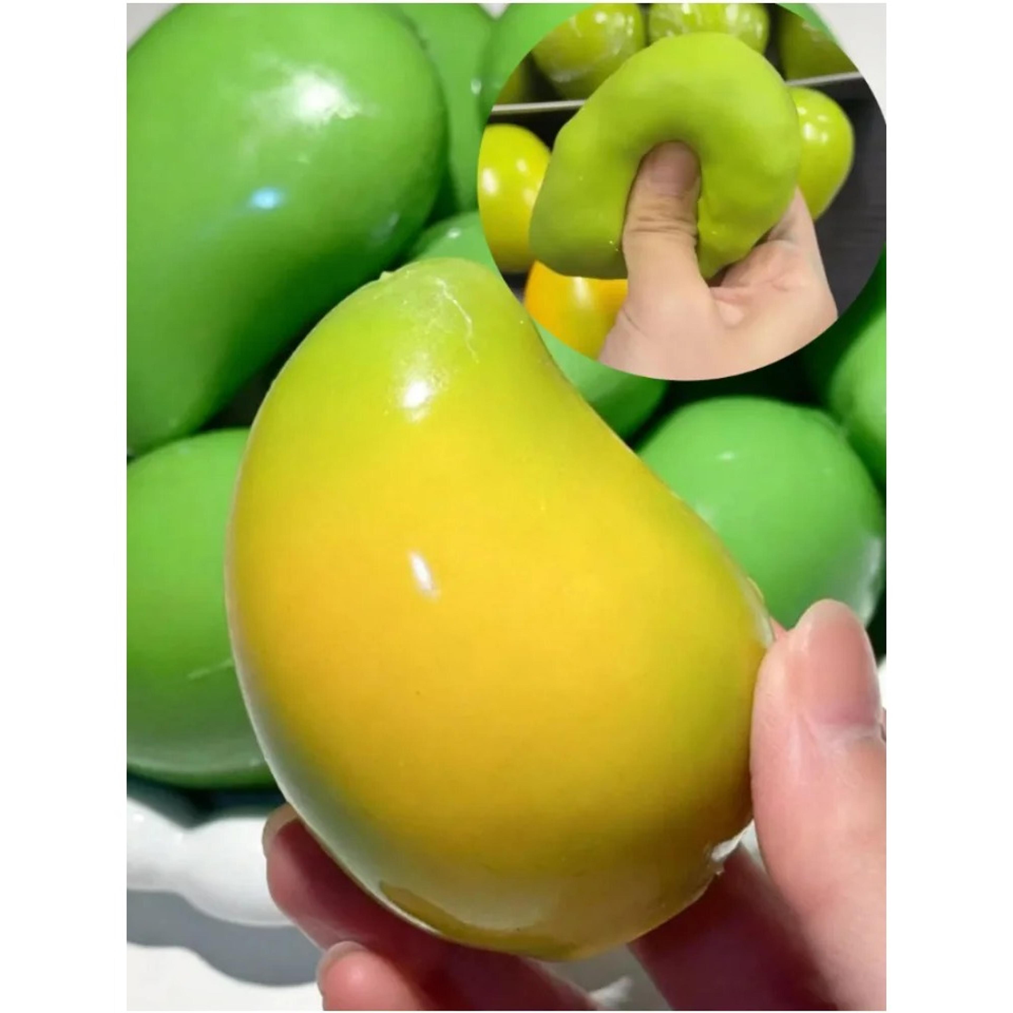 color changing mango stress ball crunchy asmr fidget toy for sensory stress relief