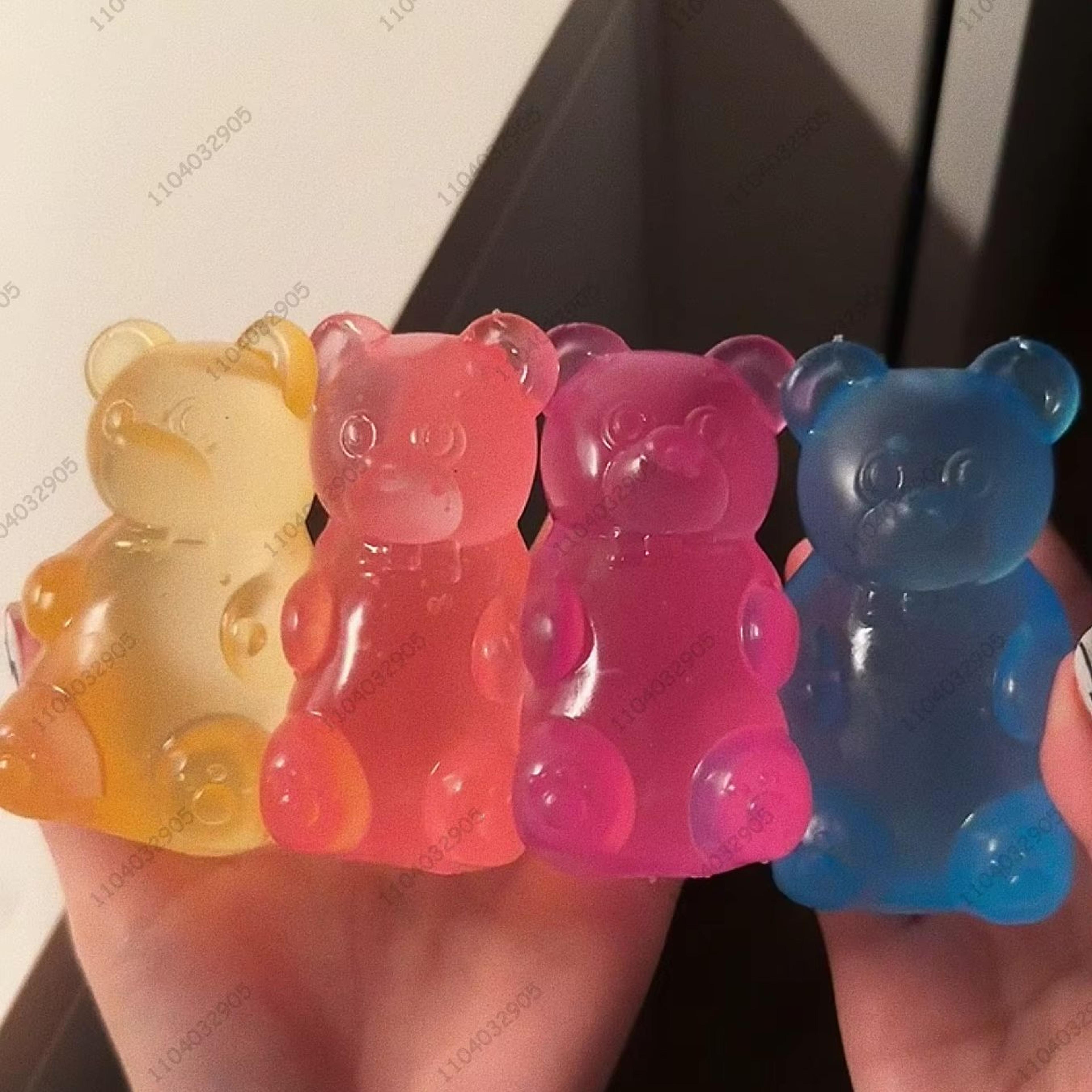 jumbo gummy bear squeeze toy soft sensory fidget toy for stress relief & relaxation