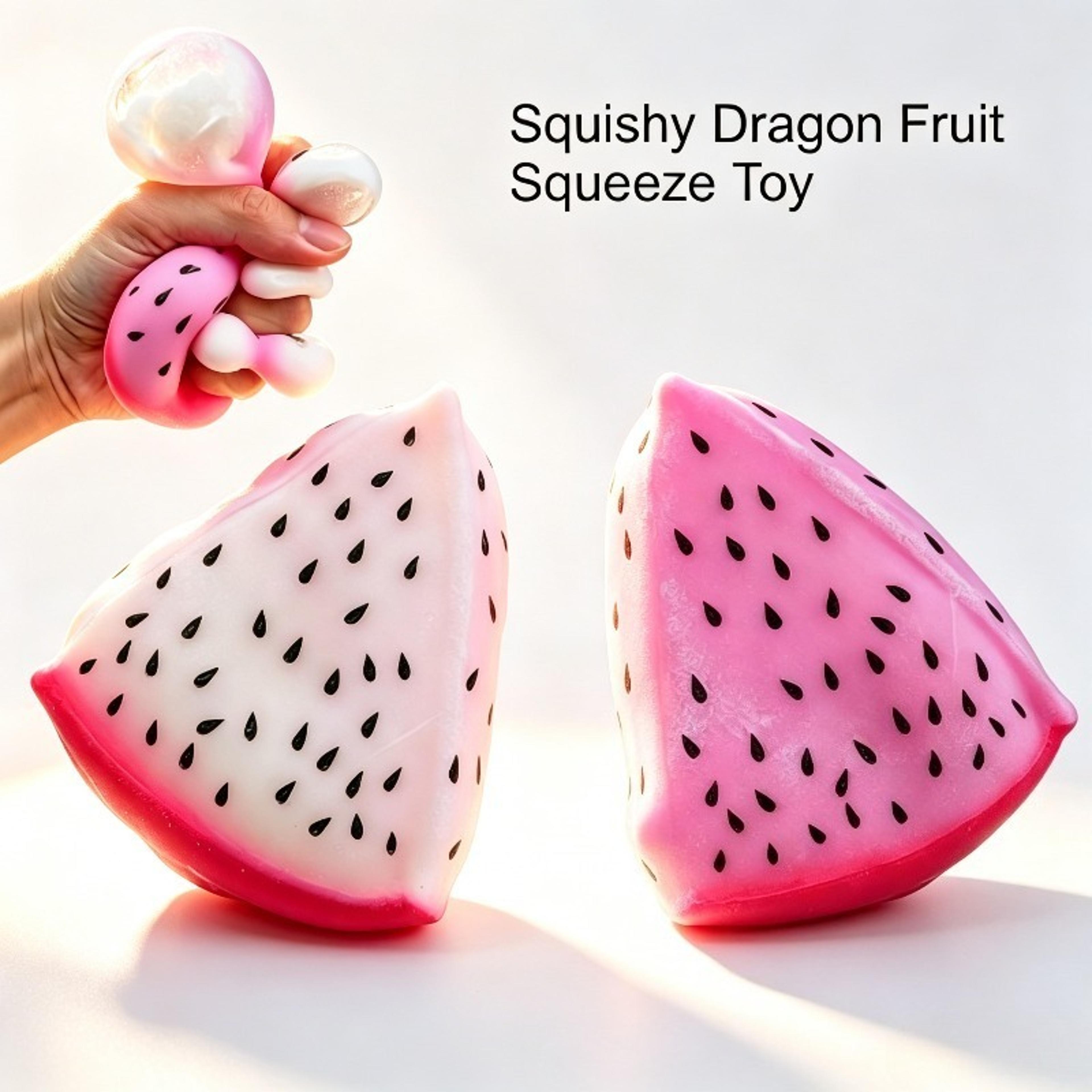color changing dragon fruit squishy stress relief toy soft sensory fidget squeeze ball