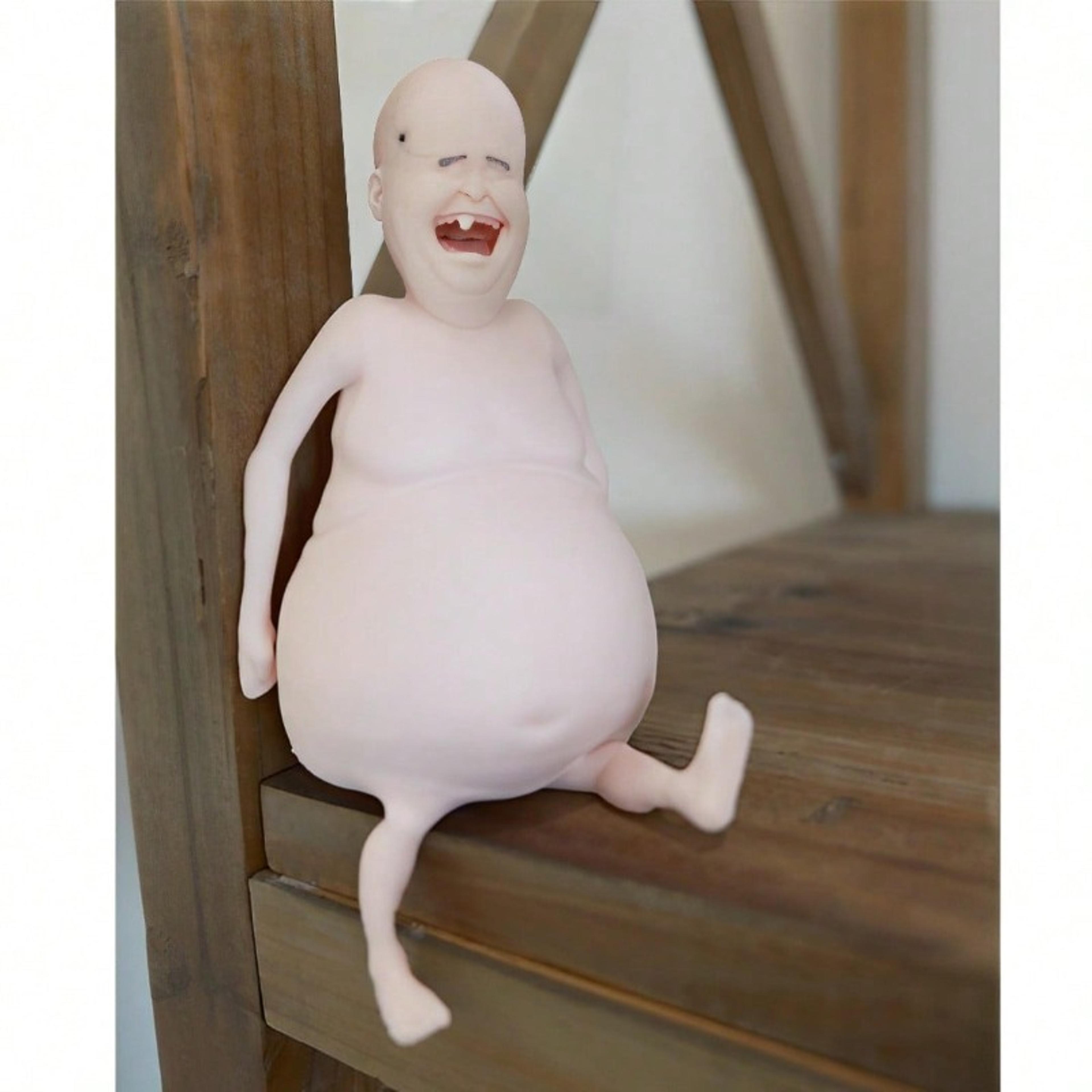 funny bald grandpa stress relief ball cute squishy fidget toy novelty gag gift