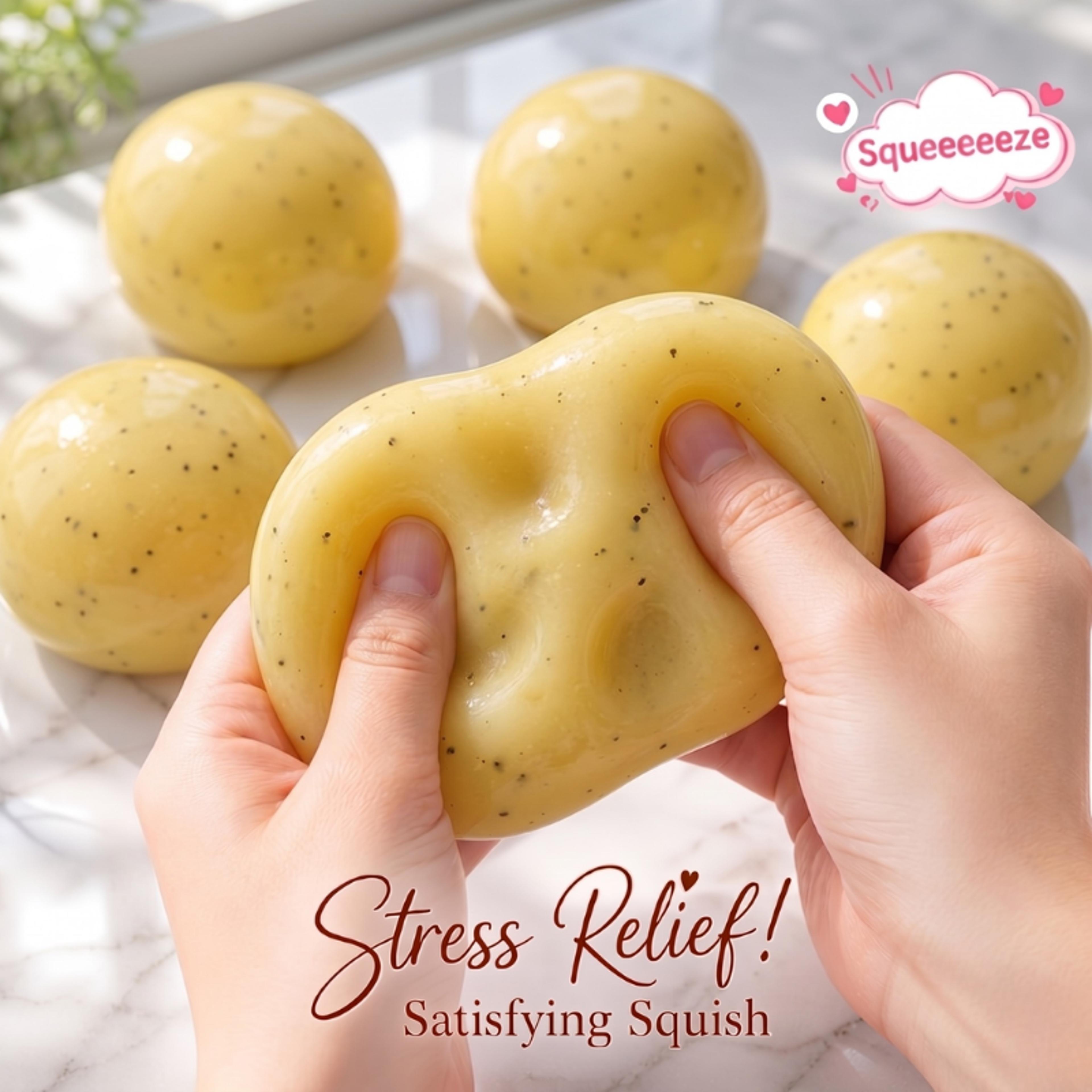 handmade mashed potato squishy stress relief toy – soft shapeable squishy fidget toy for relaxation