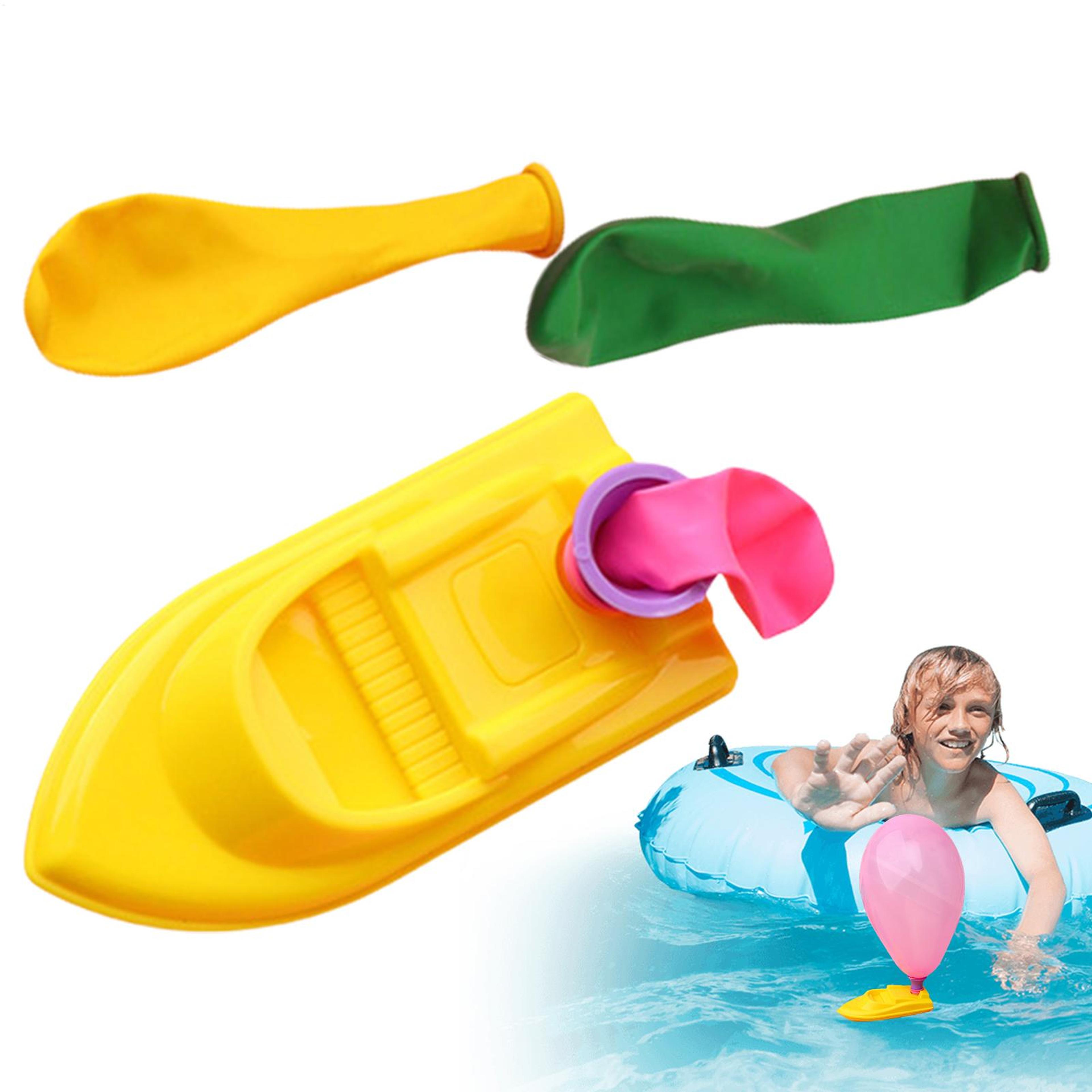 balloon powered boat diy science experiment stem bath toy for kids
