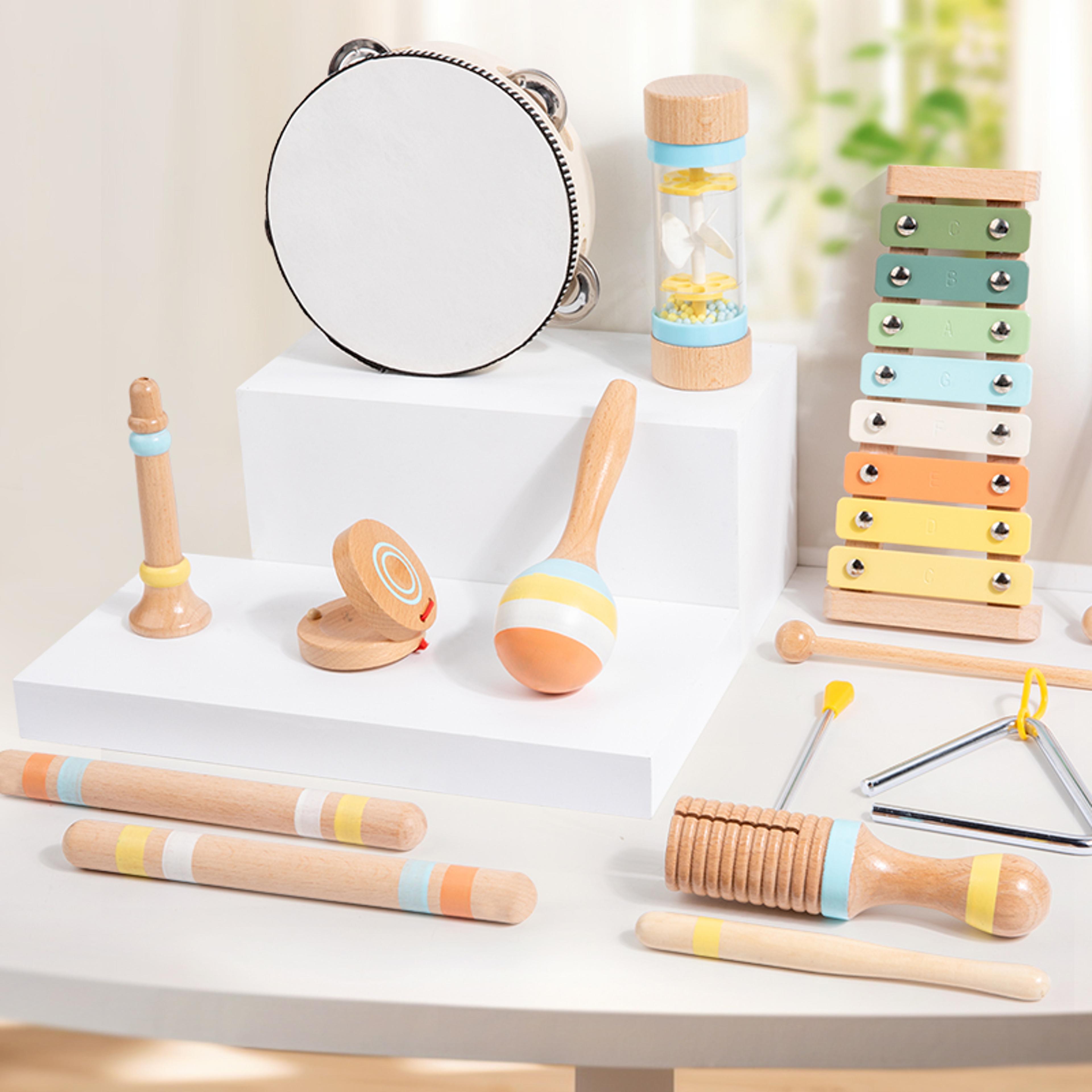 montessori wooden musical toy toddler percussion set for early learning and creative play