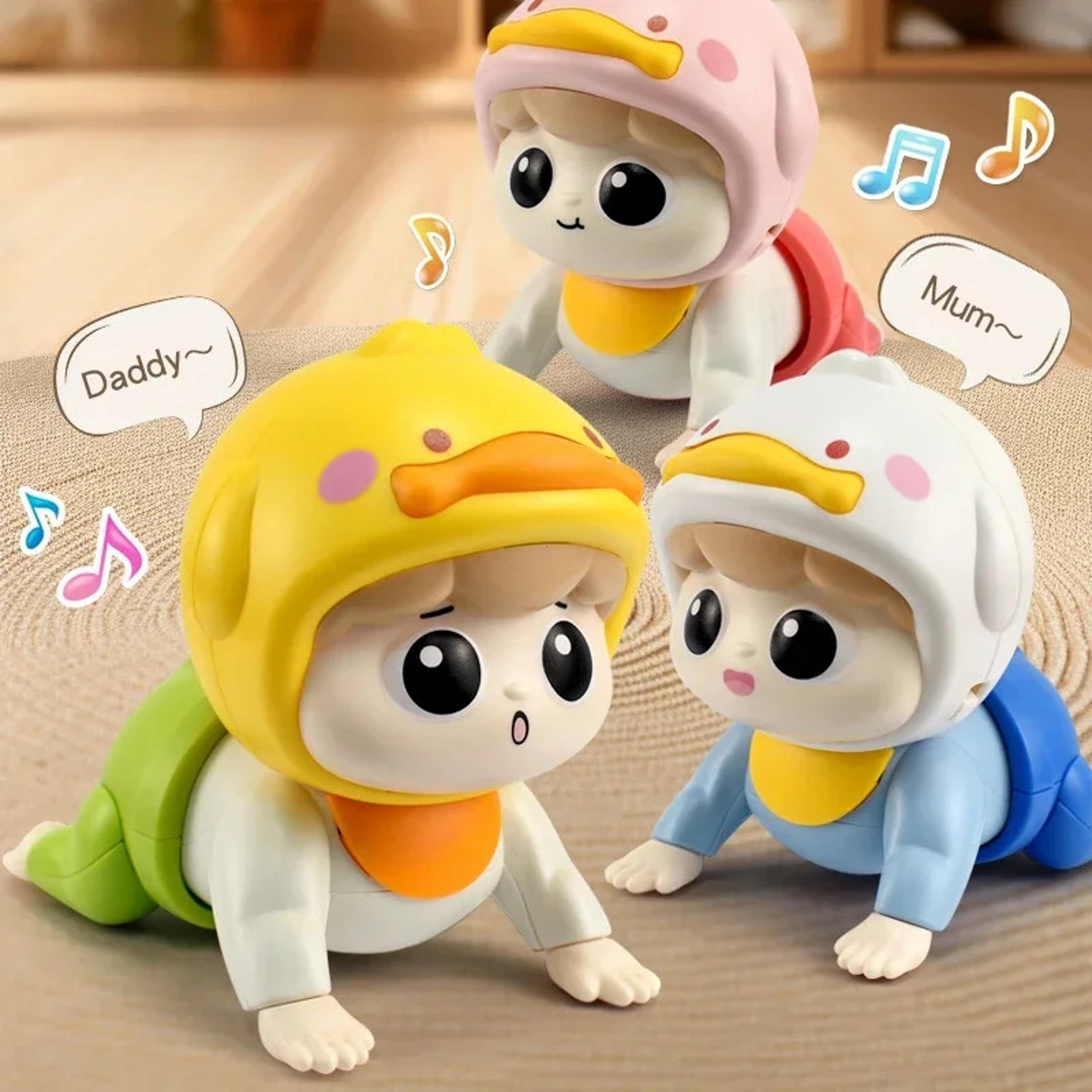 musical crawling baby toy for tummy time and early learning training