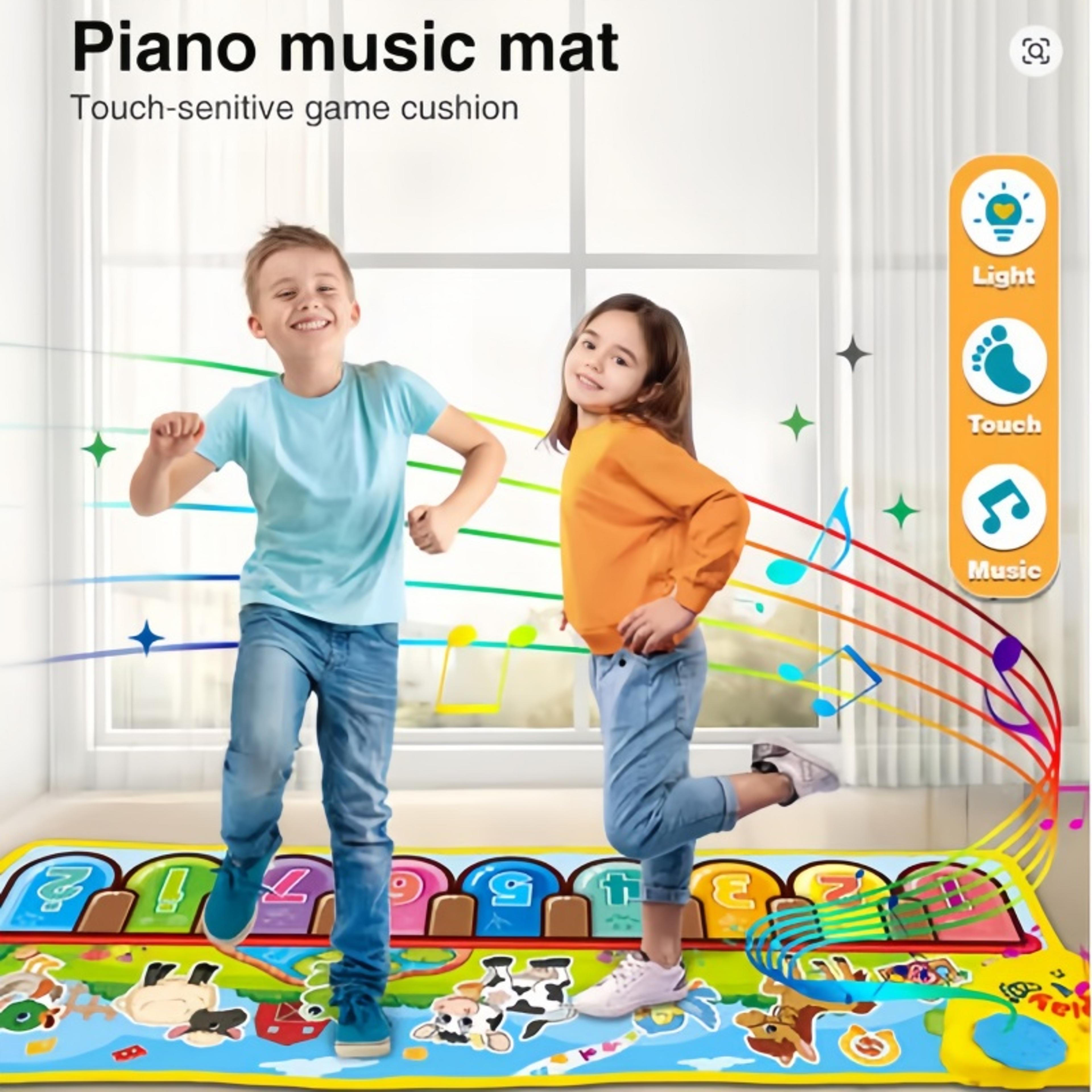 kids piano mat musical dance floor piano toy for toddlers educational music play mat